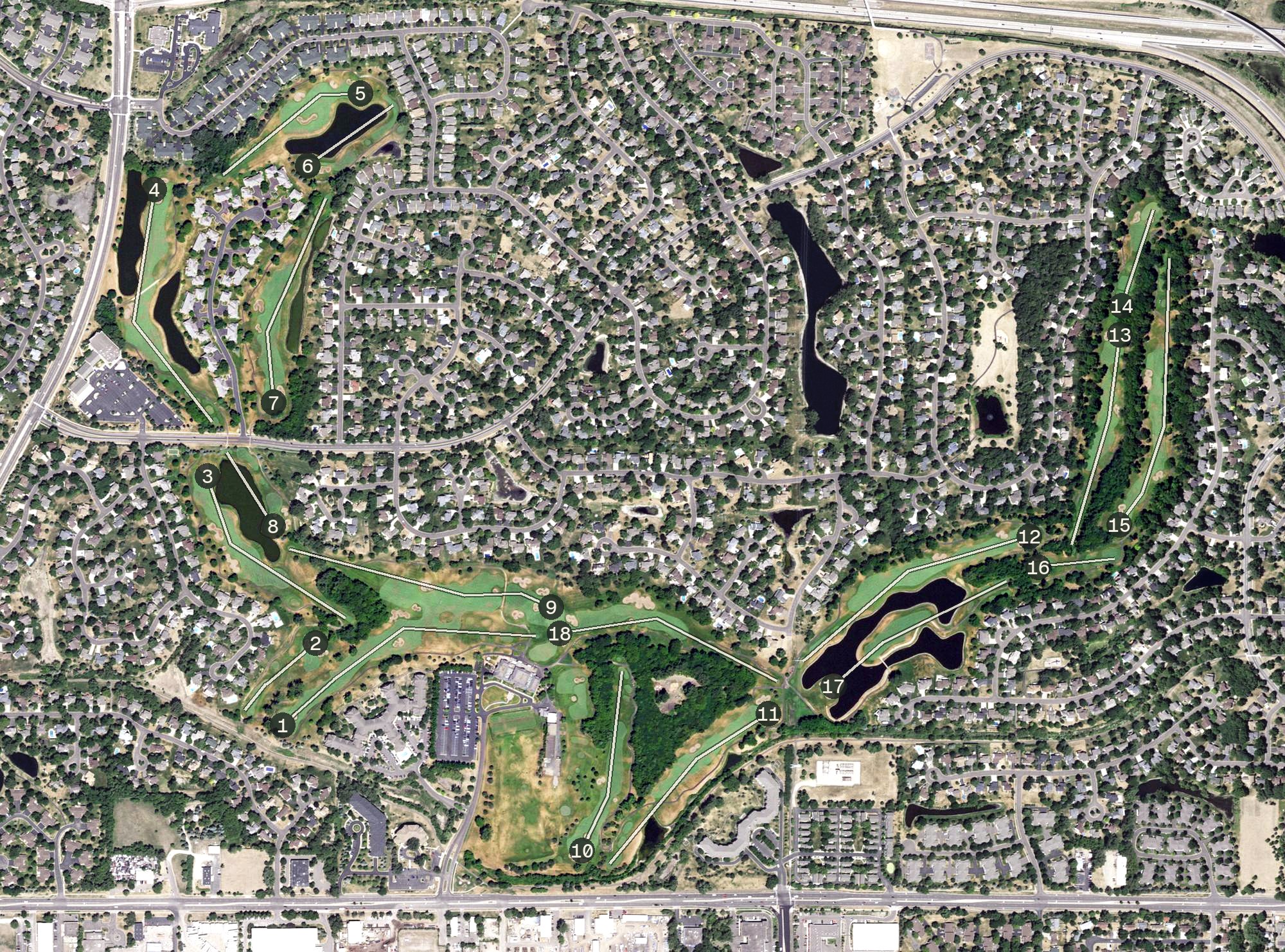 Aerial view of Edinburgh USA, MN