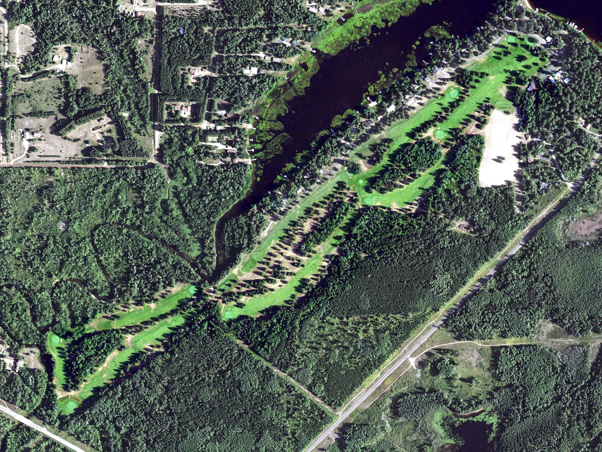 Aerial view of Esquagama Golf Course, MN