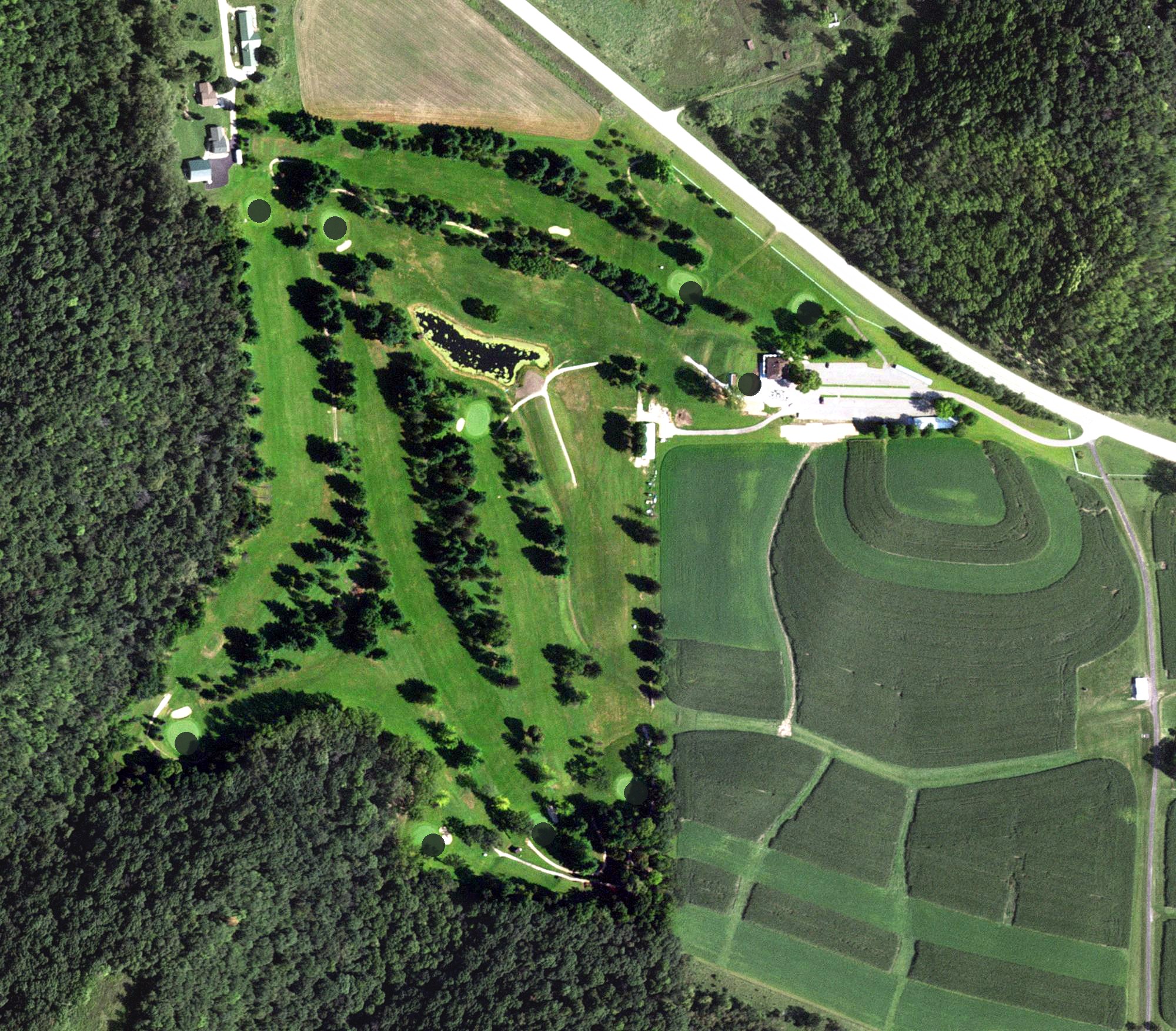 Aerial view of Ferndale Country Club, MN