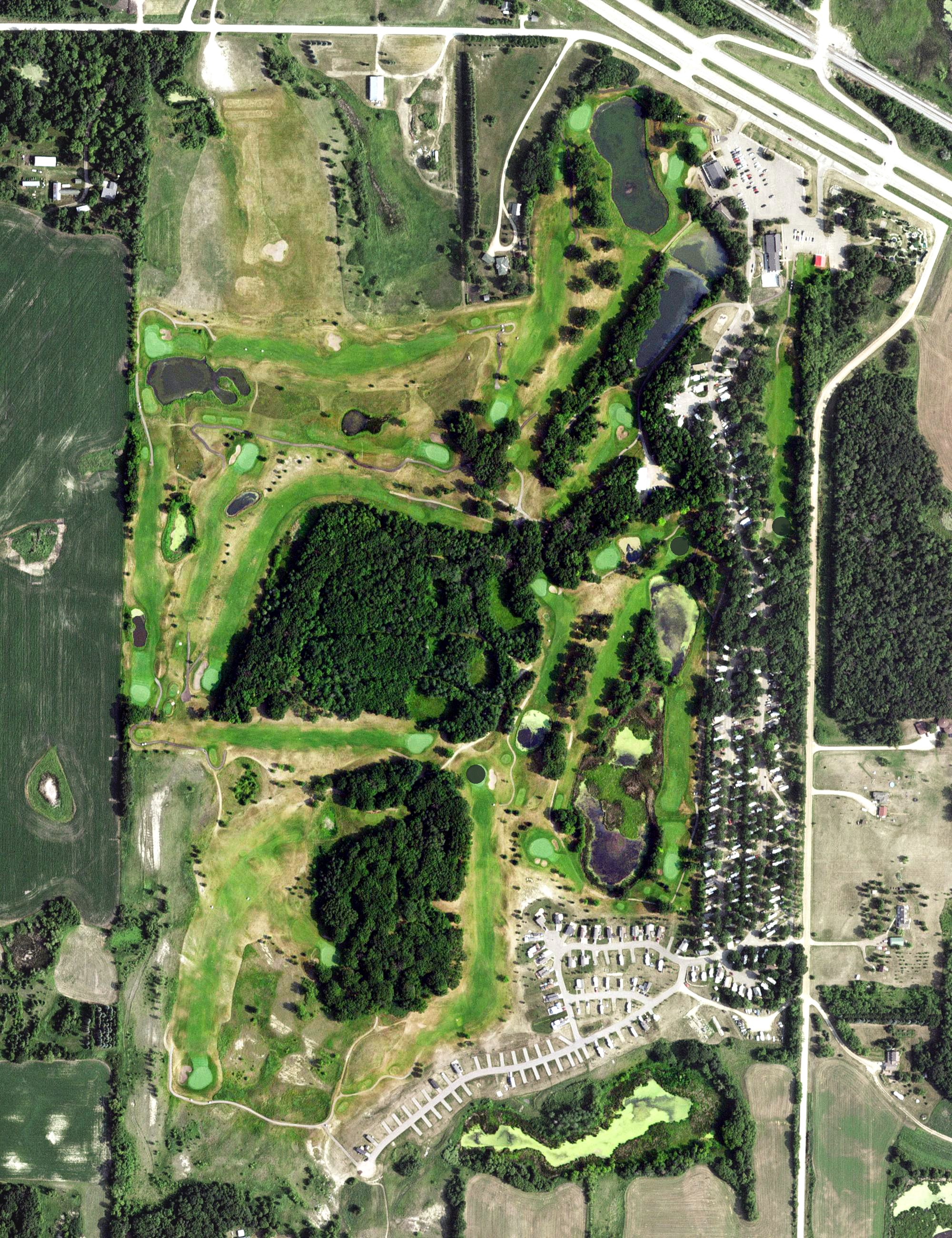 Aerial view of Forest Hills Golf Course, MN