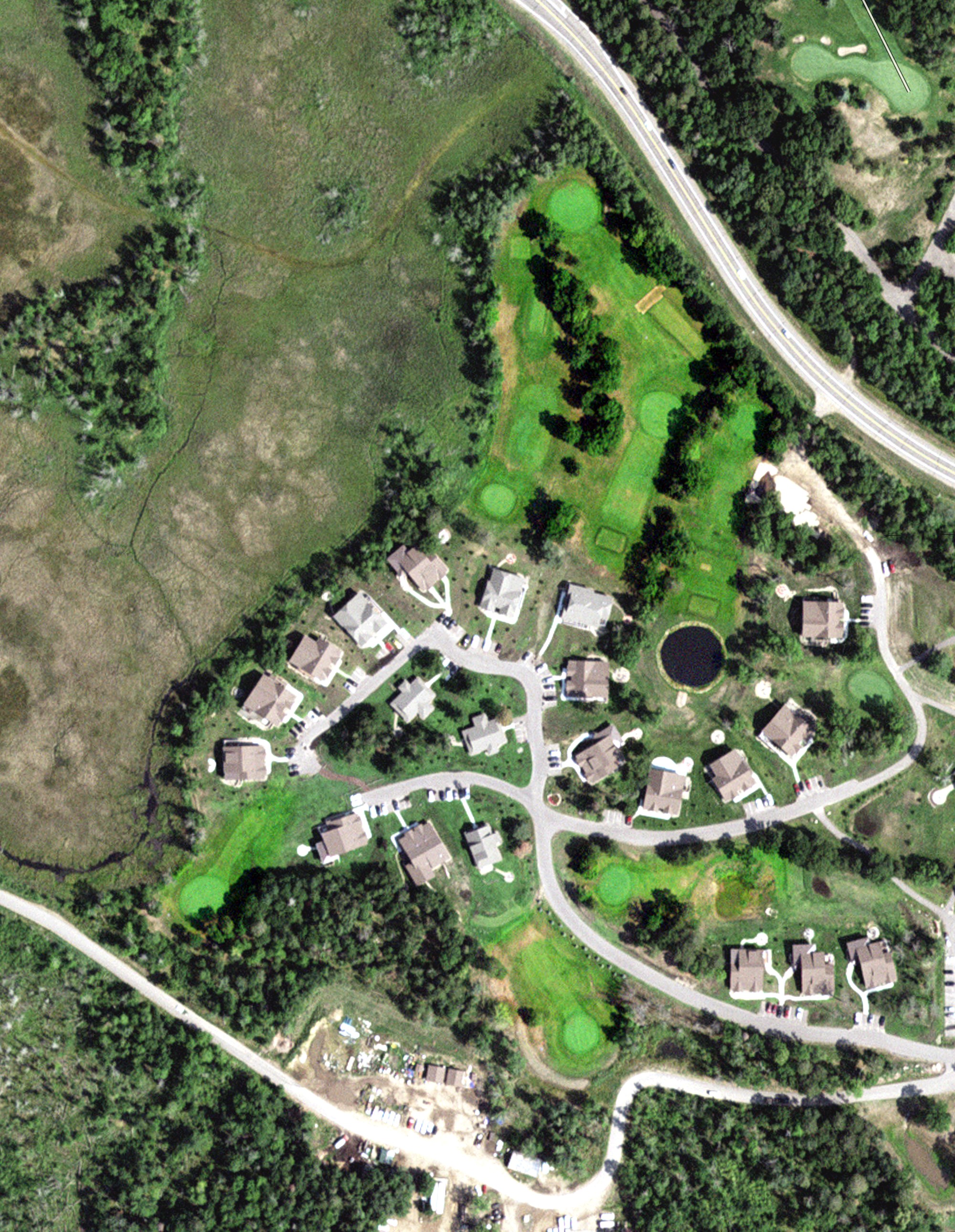 Aerial view of Garden Park, MN