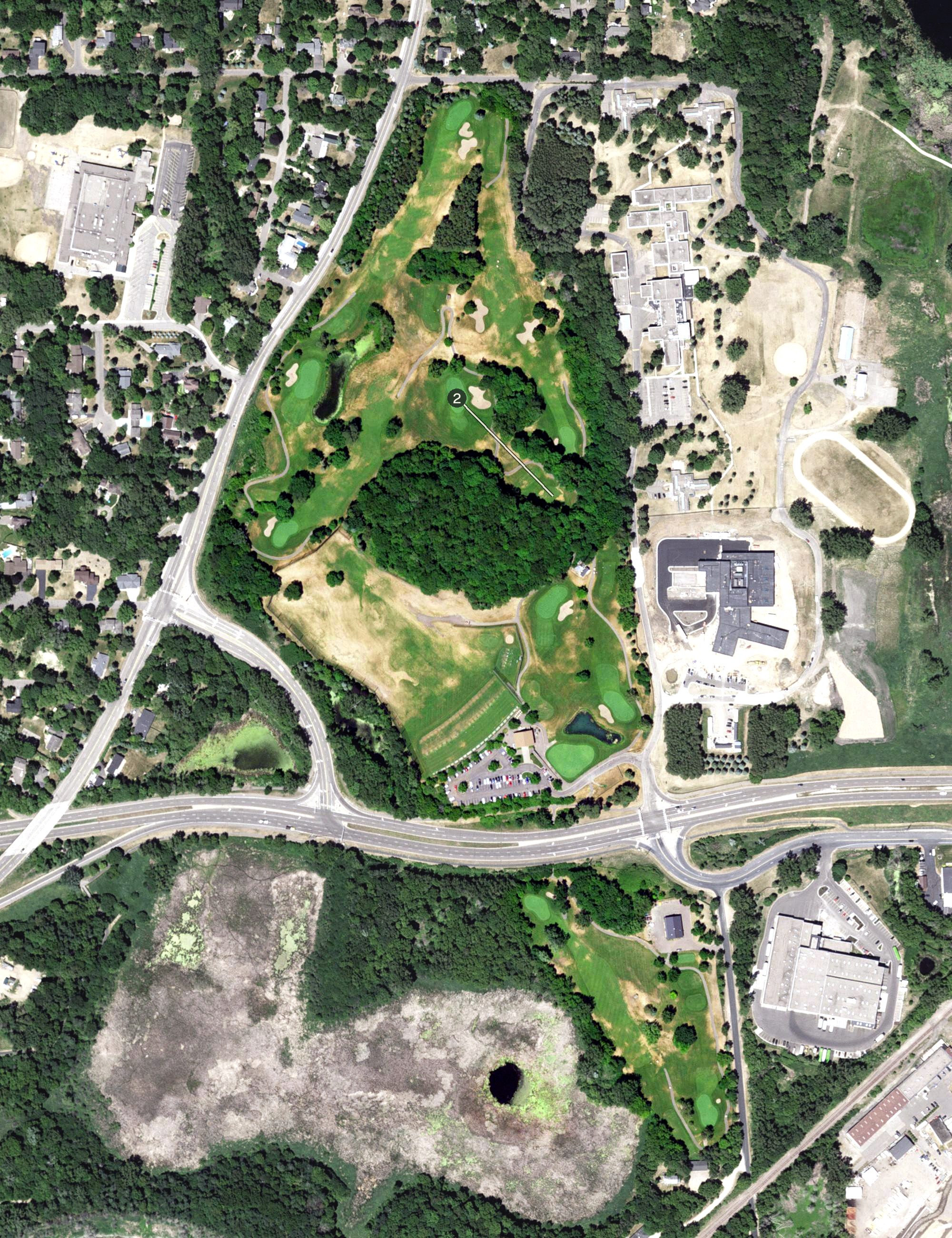 Aerial view of Glen Lake Golf & Practice Center, MN