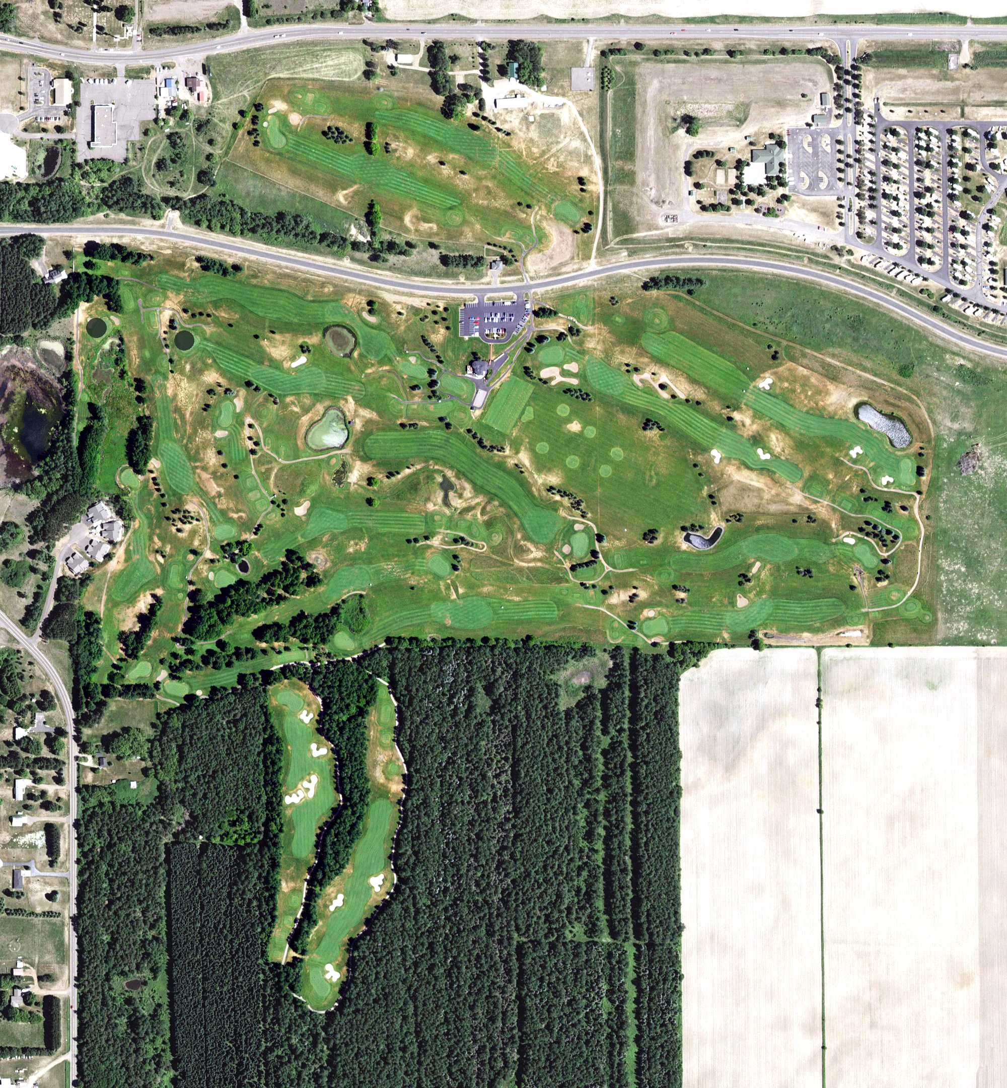 Aerial view of Grand National Golf Course, MN