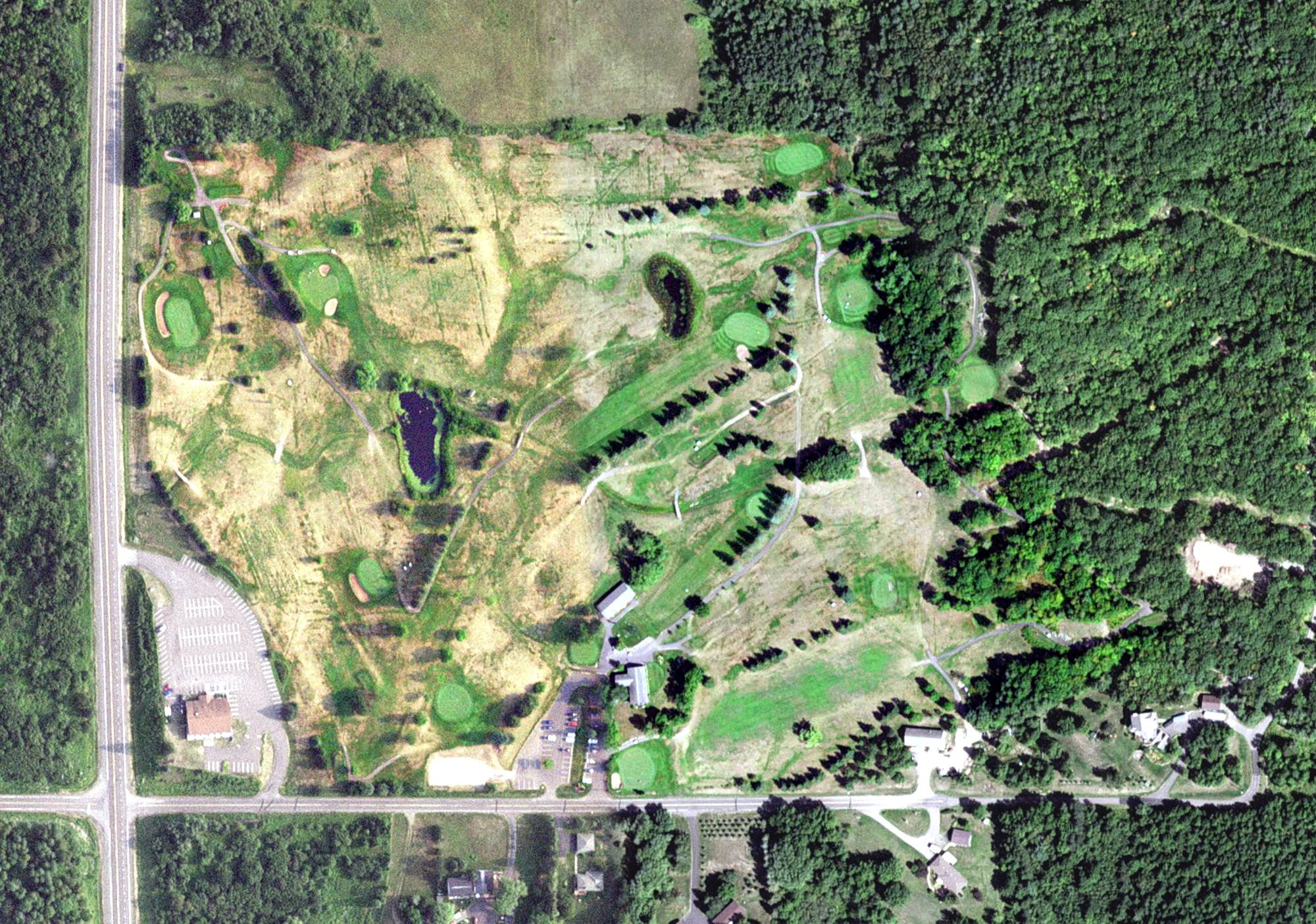 Aerial view of Grandview Country Club, MN