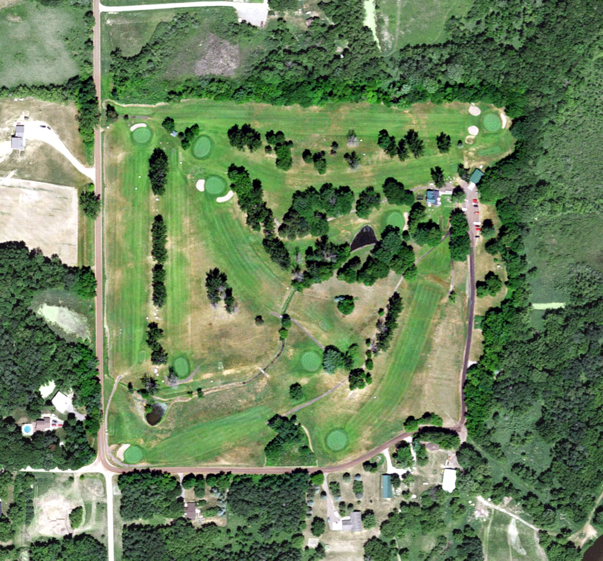 Aerial view of Grandy Nine Golf & Camp, MN