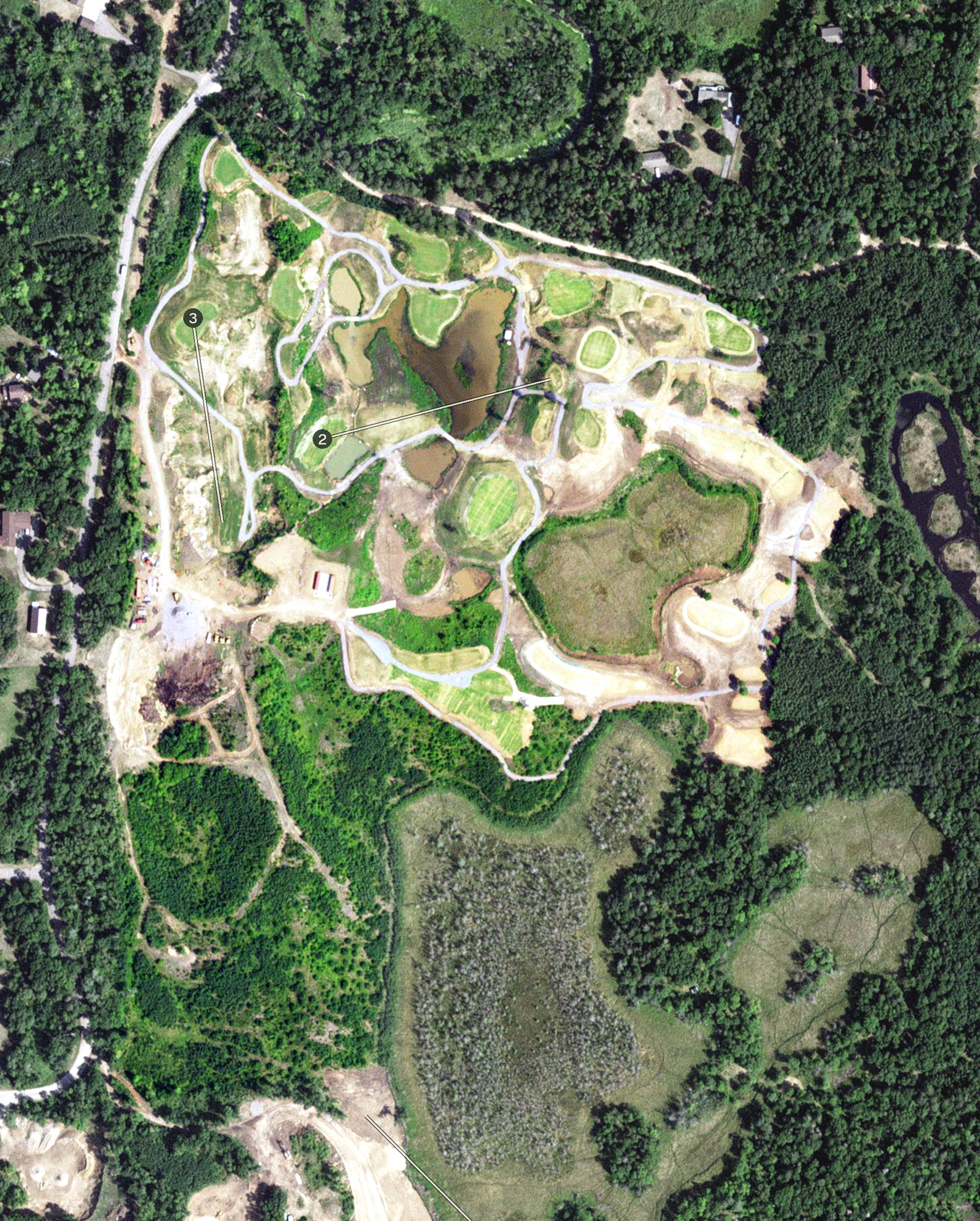 Aerial view of Gravel Pit, MN