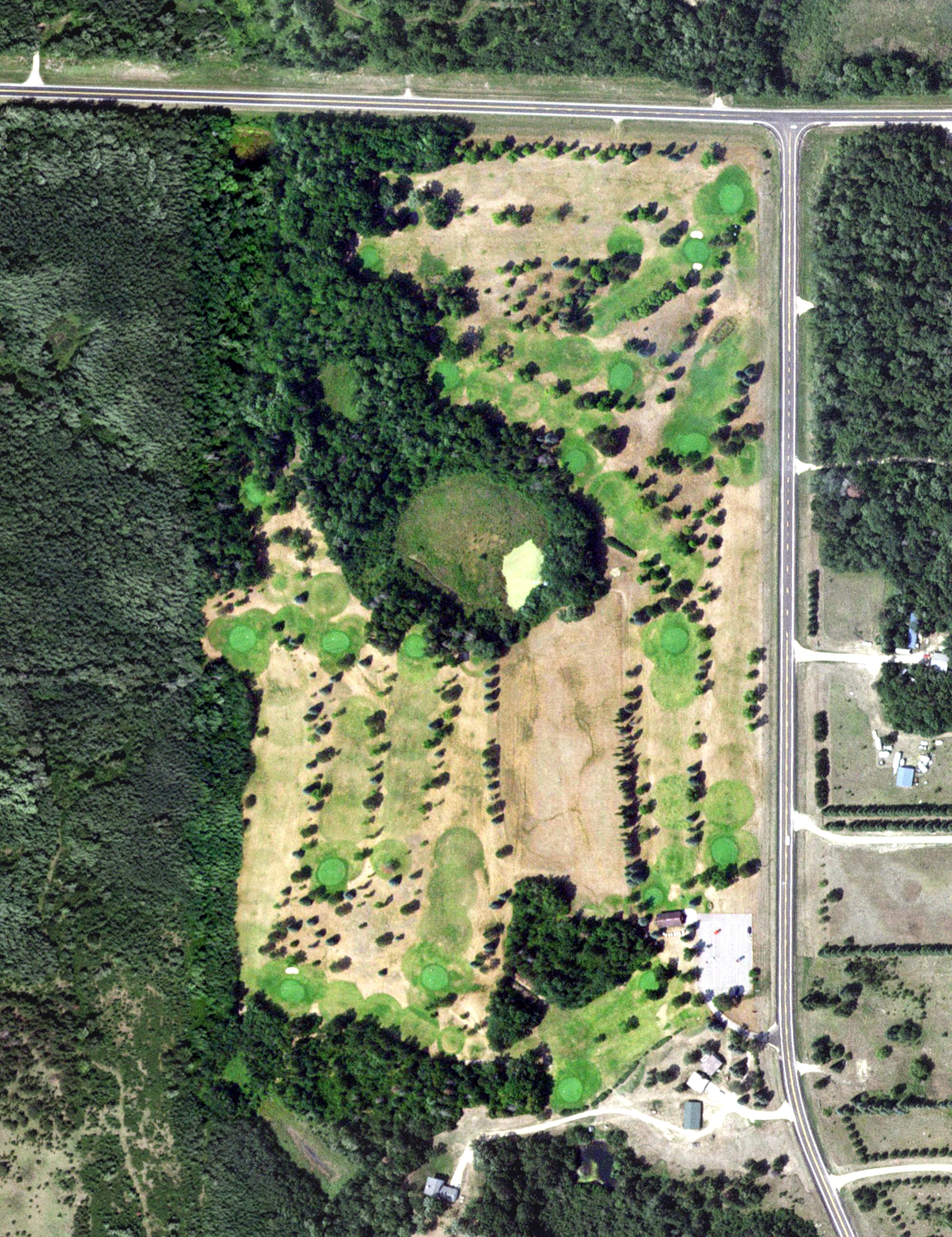 Aerial view of Greenwood Golf Course, MN