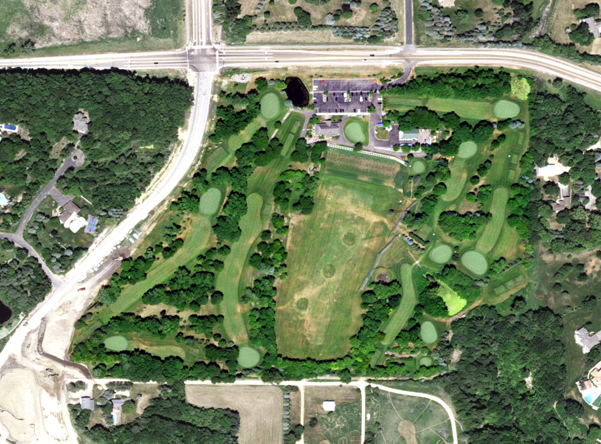 Aerial view of Halla Greens, MN