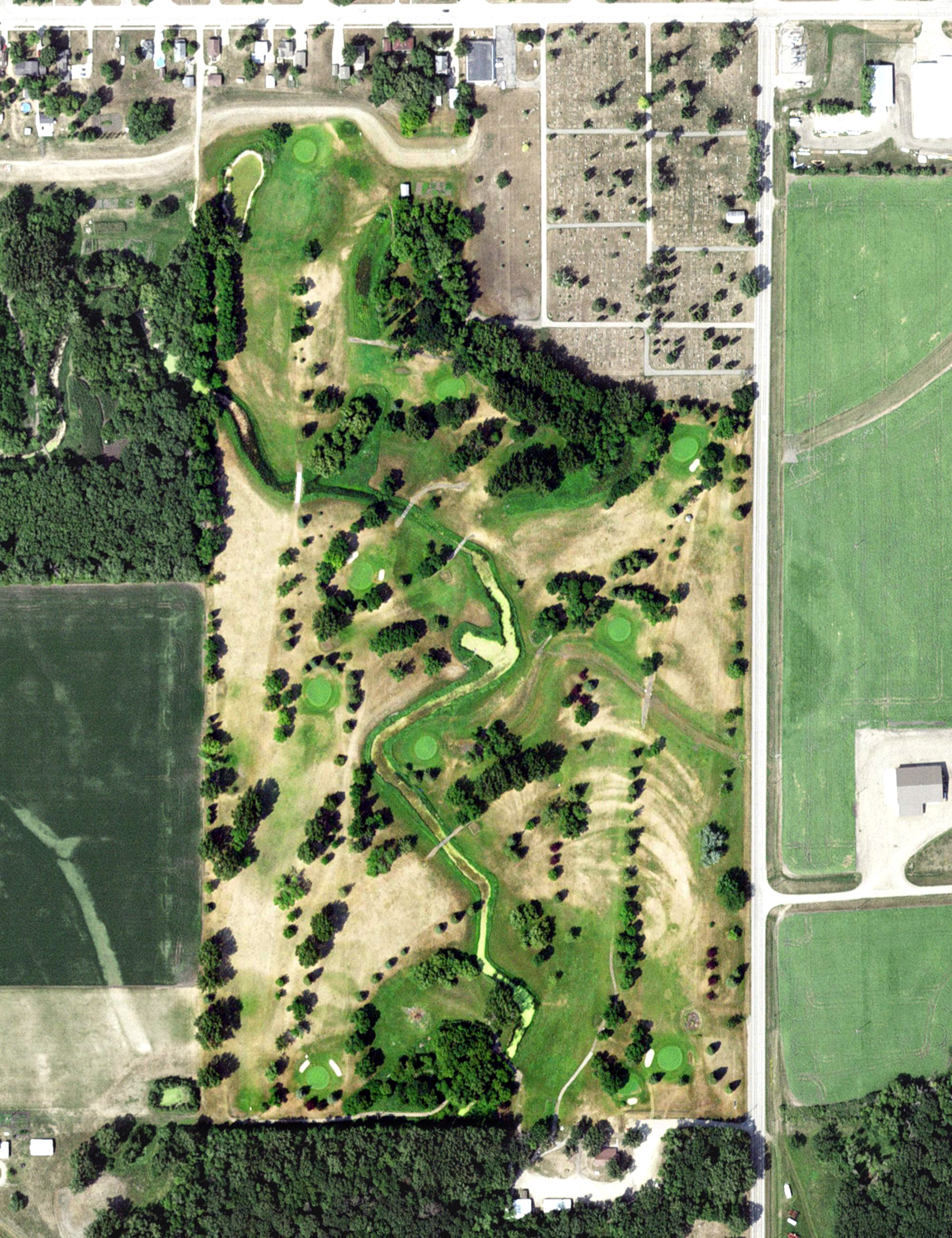 Aerial view of Heart of the Valley Golf Club, MN