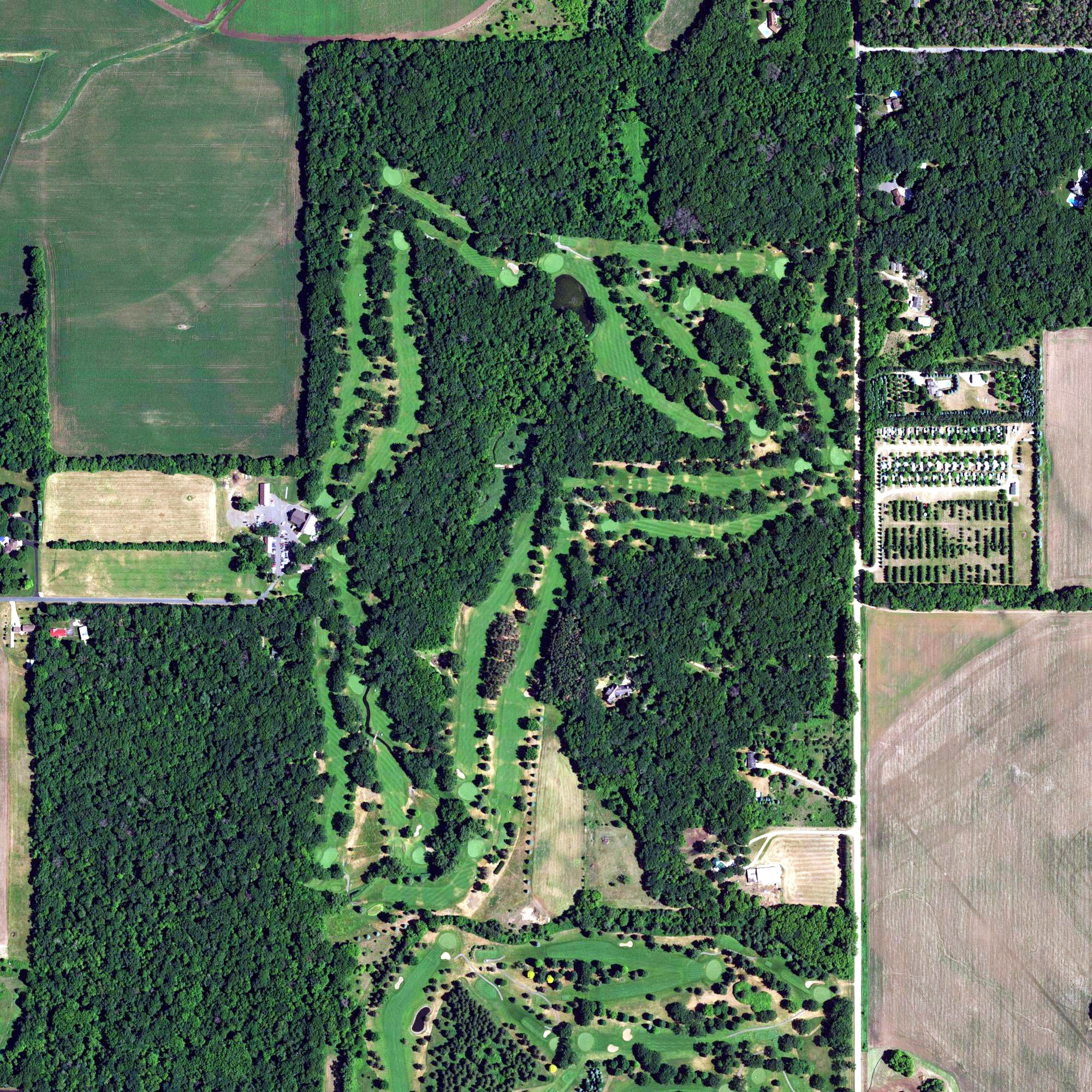Aerial view of Hidden Greens, MN