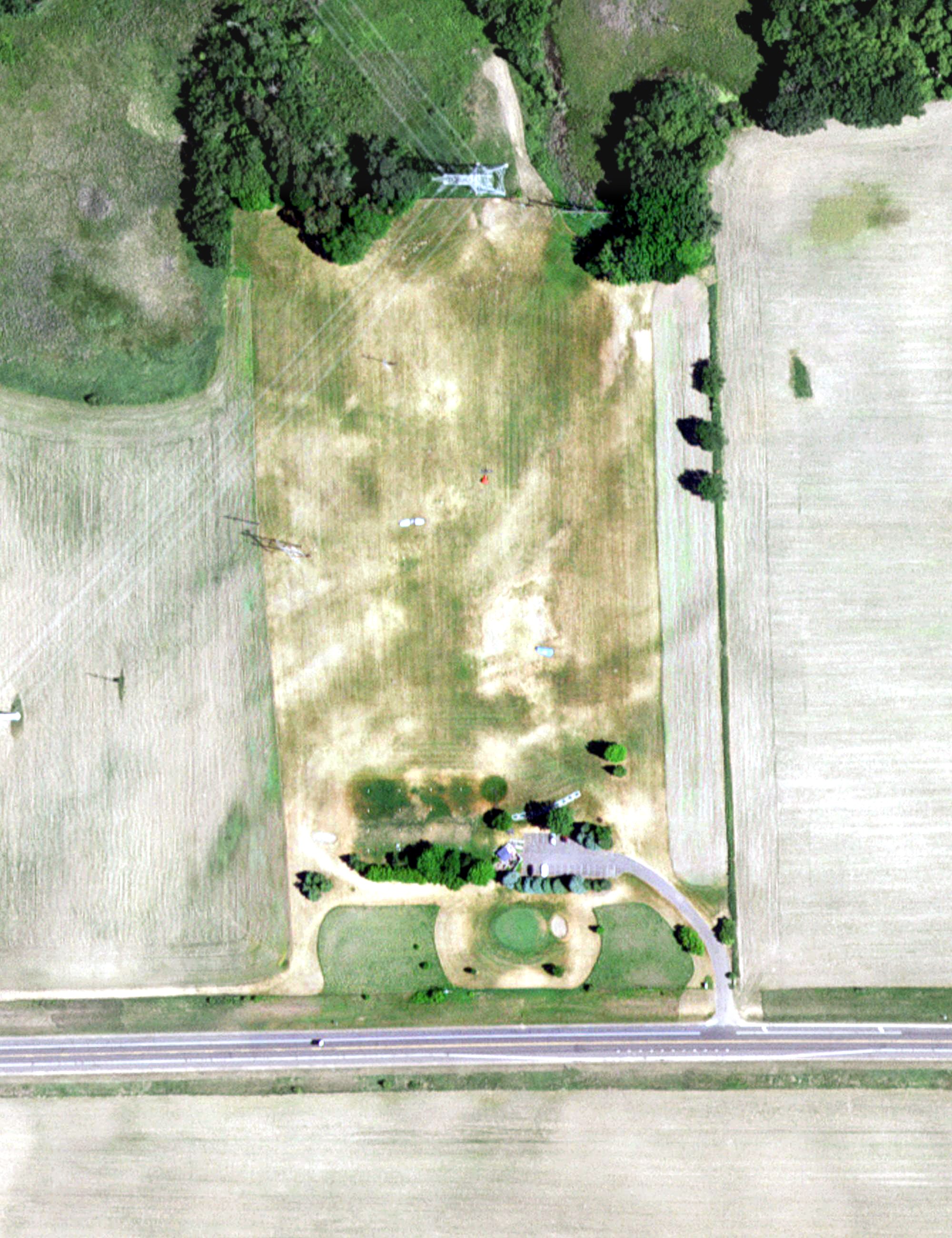 Aerial view of Ironwood Golf Range, MN