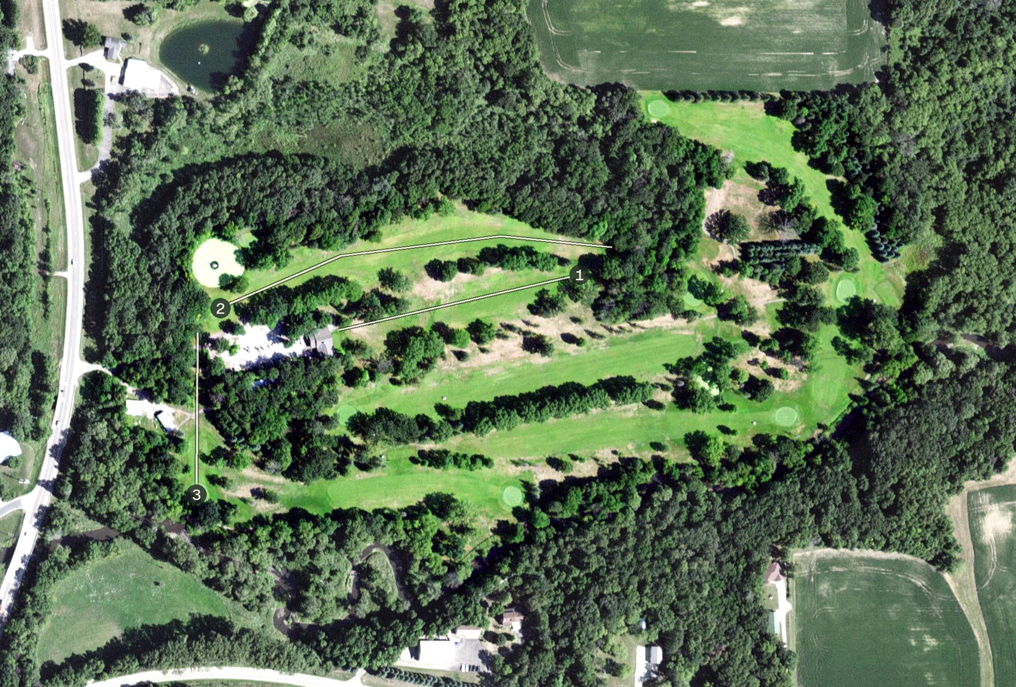 Aerial view of Kenyon Country Club, MN