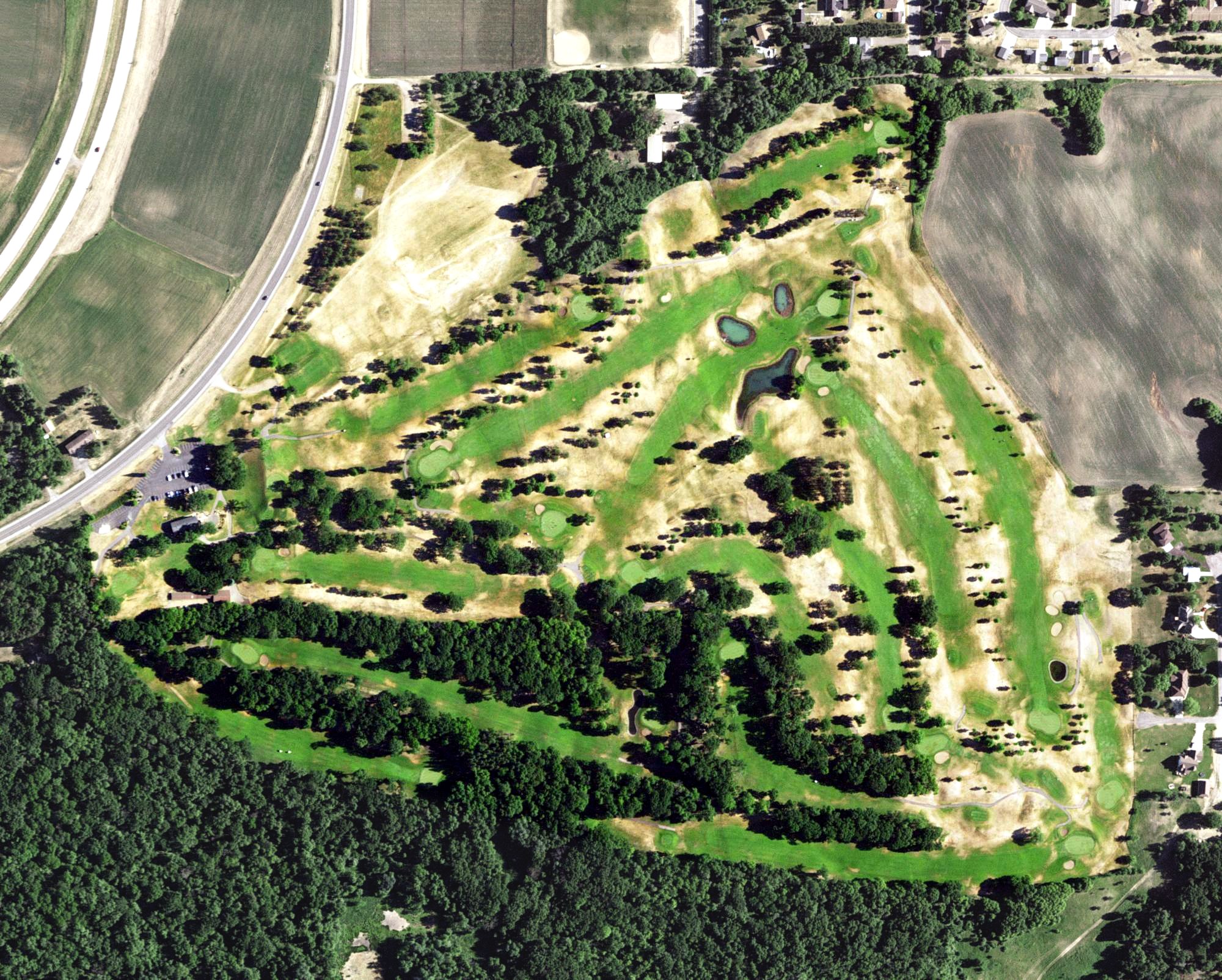 Aerial view of Koronis Hills Golf Club, MN