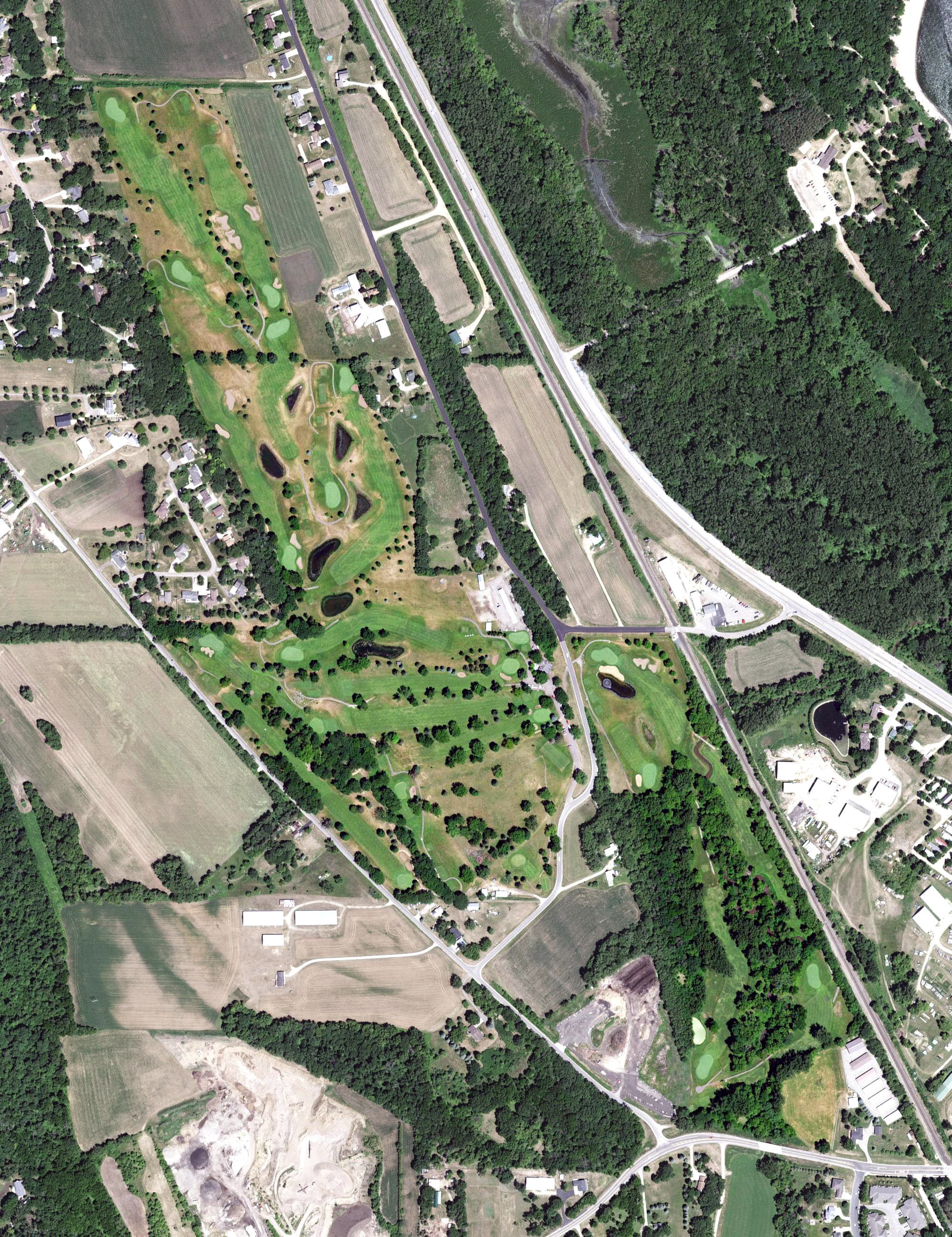 Aerial view of Lake City Golf, MN