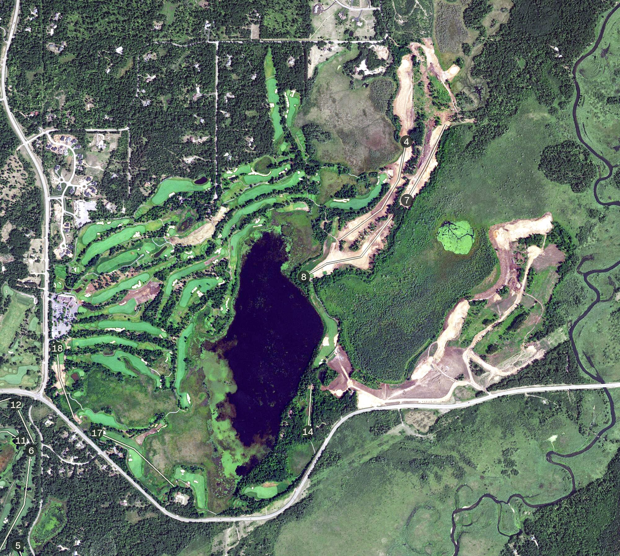 Aerial view of Legacy Courses at Cragun's, MN