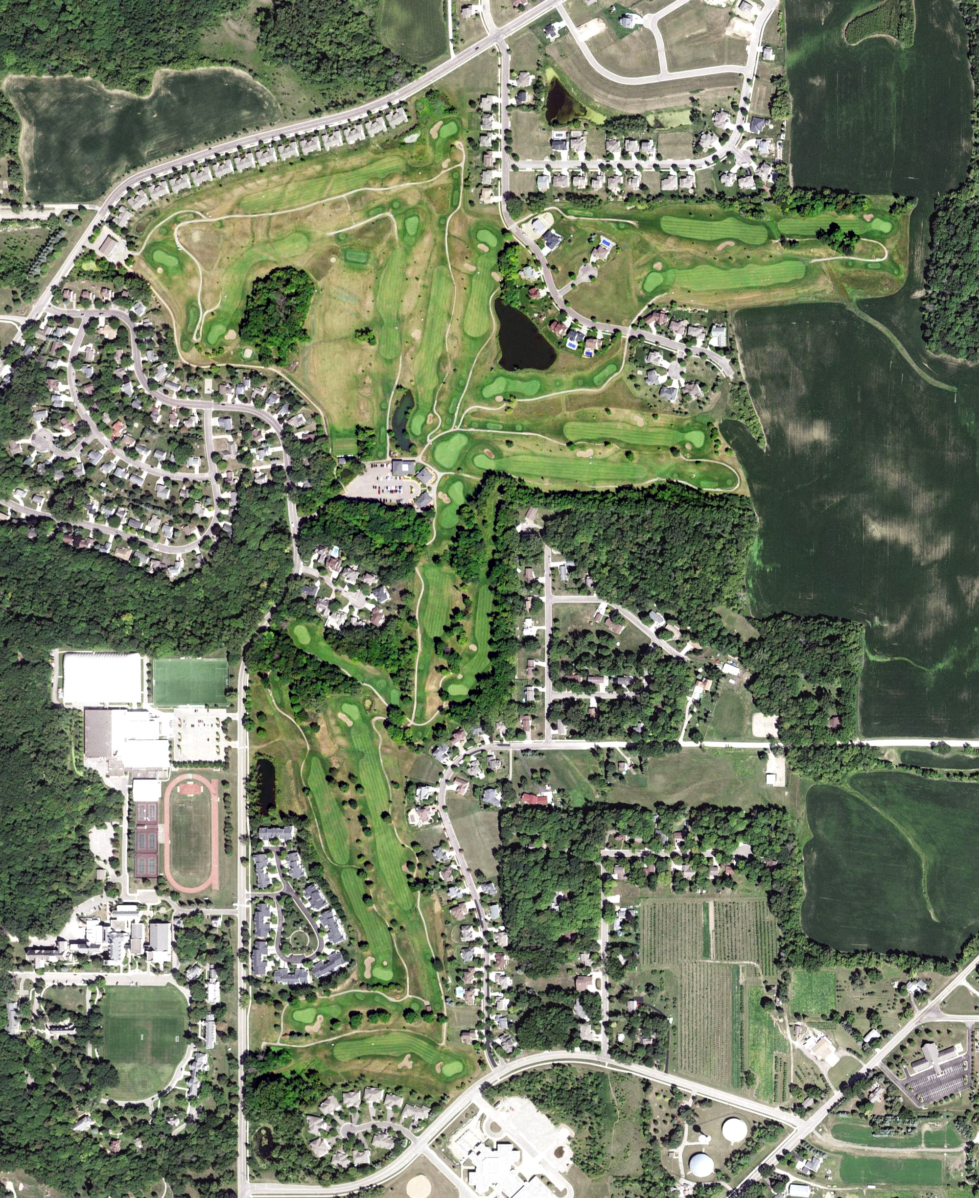Aerial view of Legacy Golf Course, MN