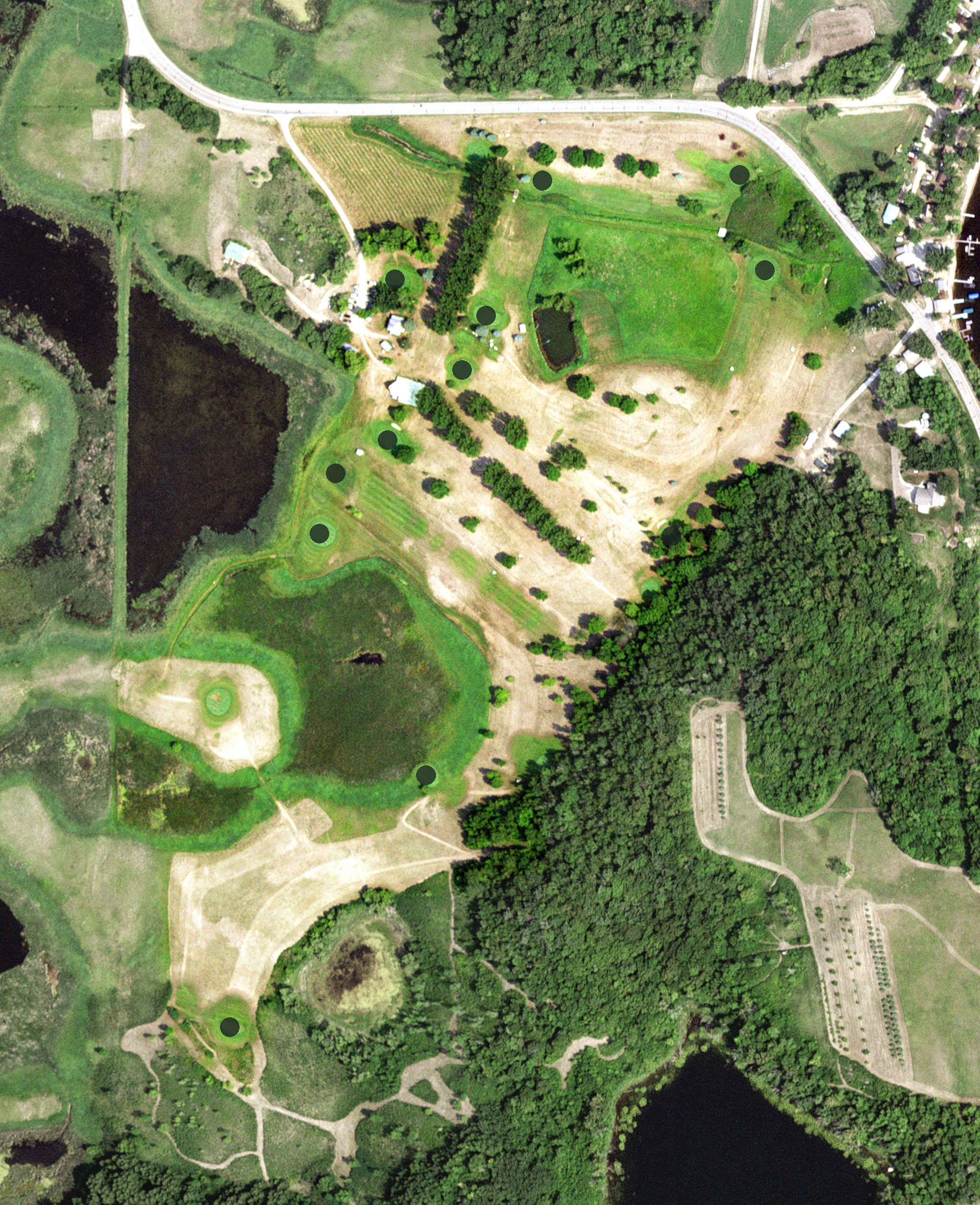 Aerial view of Lida Greens, MN