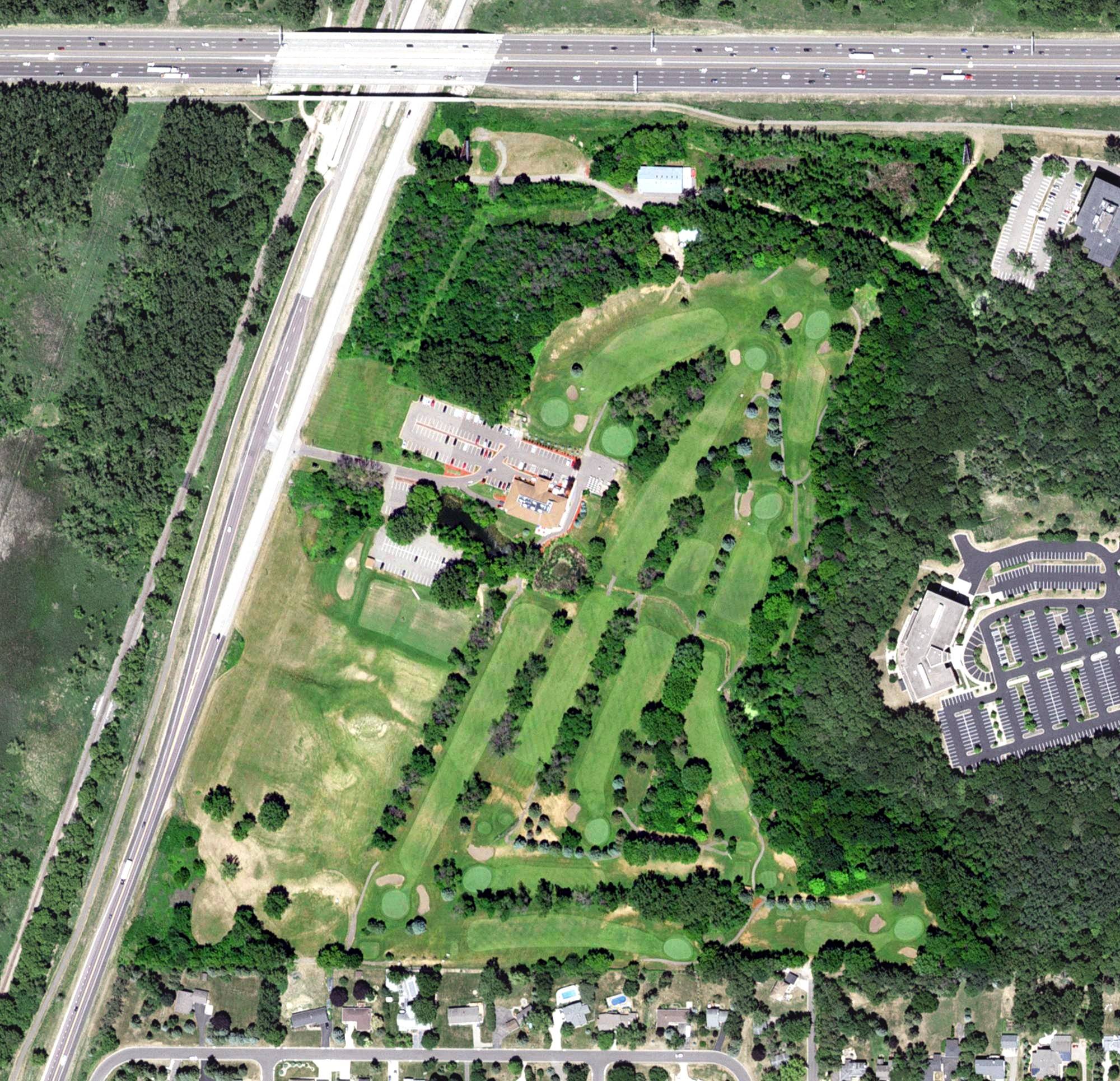 Aerial view of Lost Spur Country Club, MN