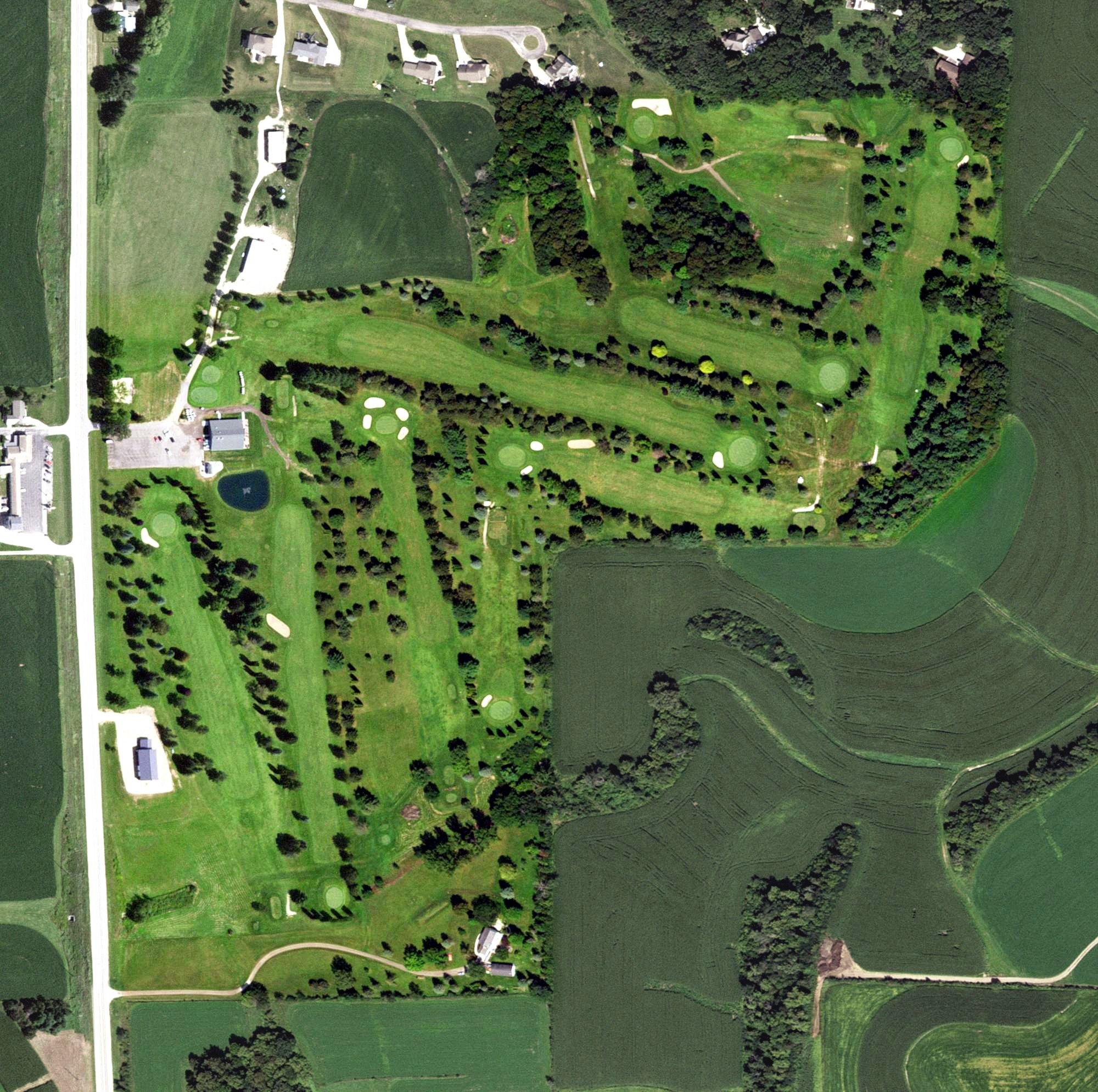 Aerial view of Ma Cal Grove Country Club, MN