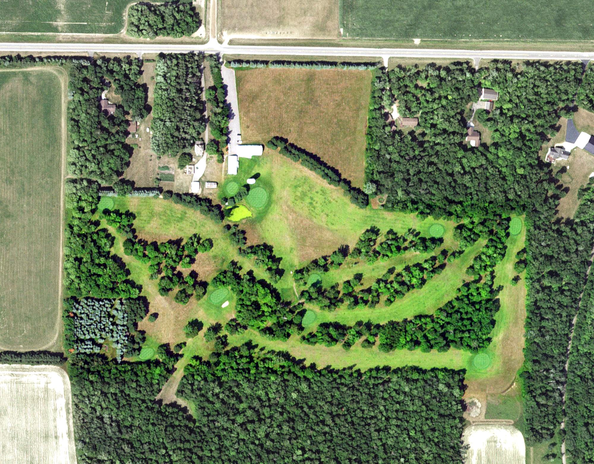 Aerial view of Maple Ridge Golf Course, MN