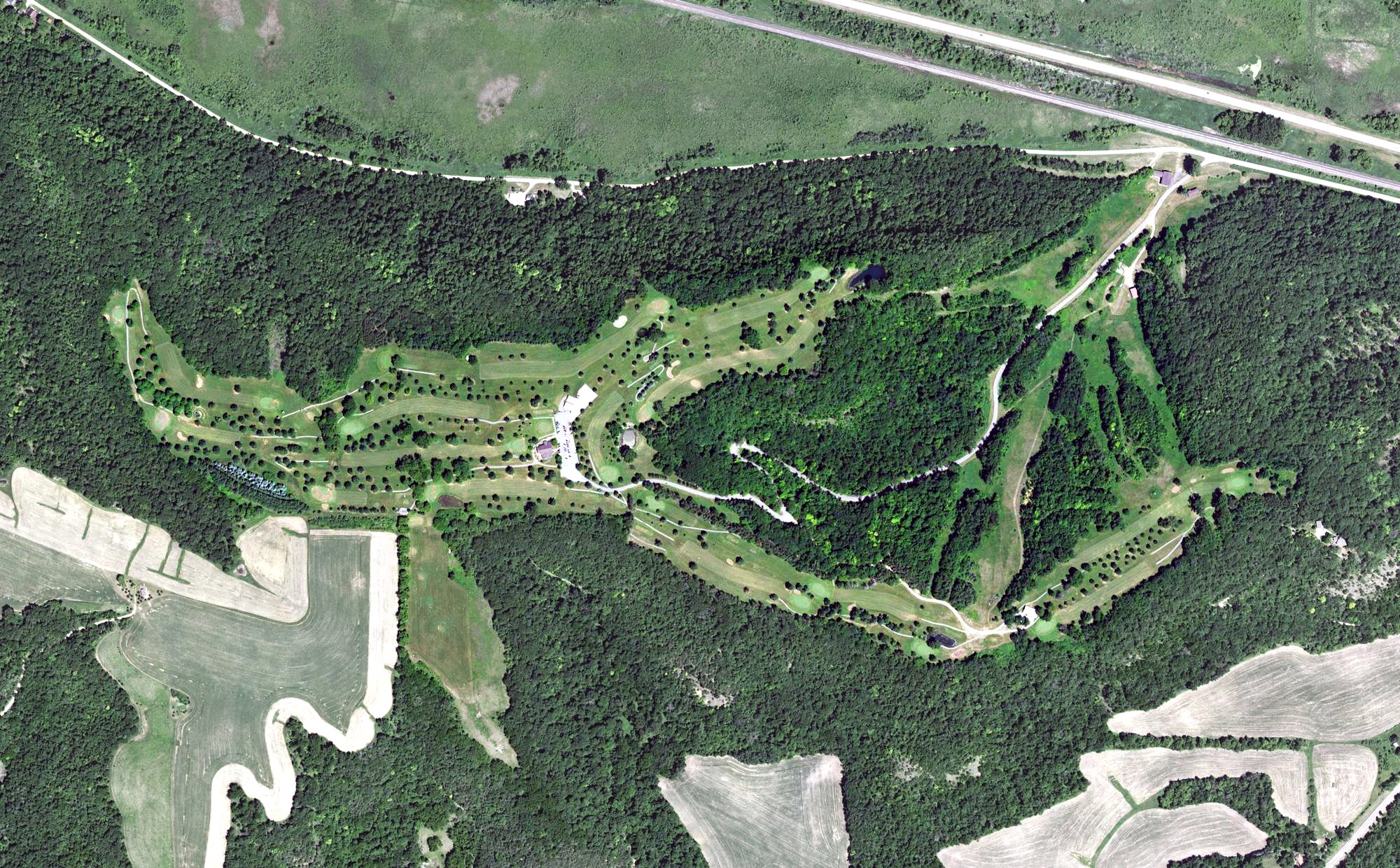 Aerial view of Mount Frontenac Golf Course, MN