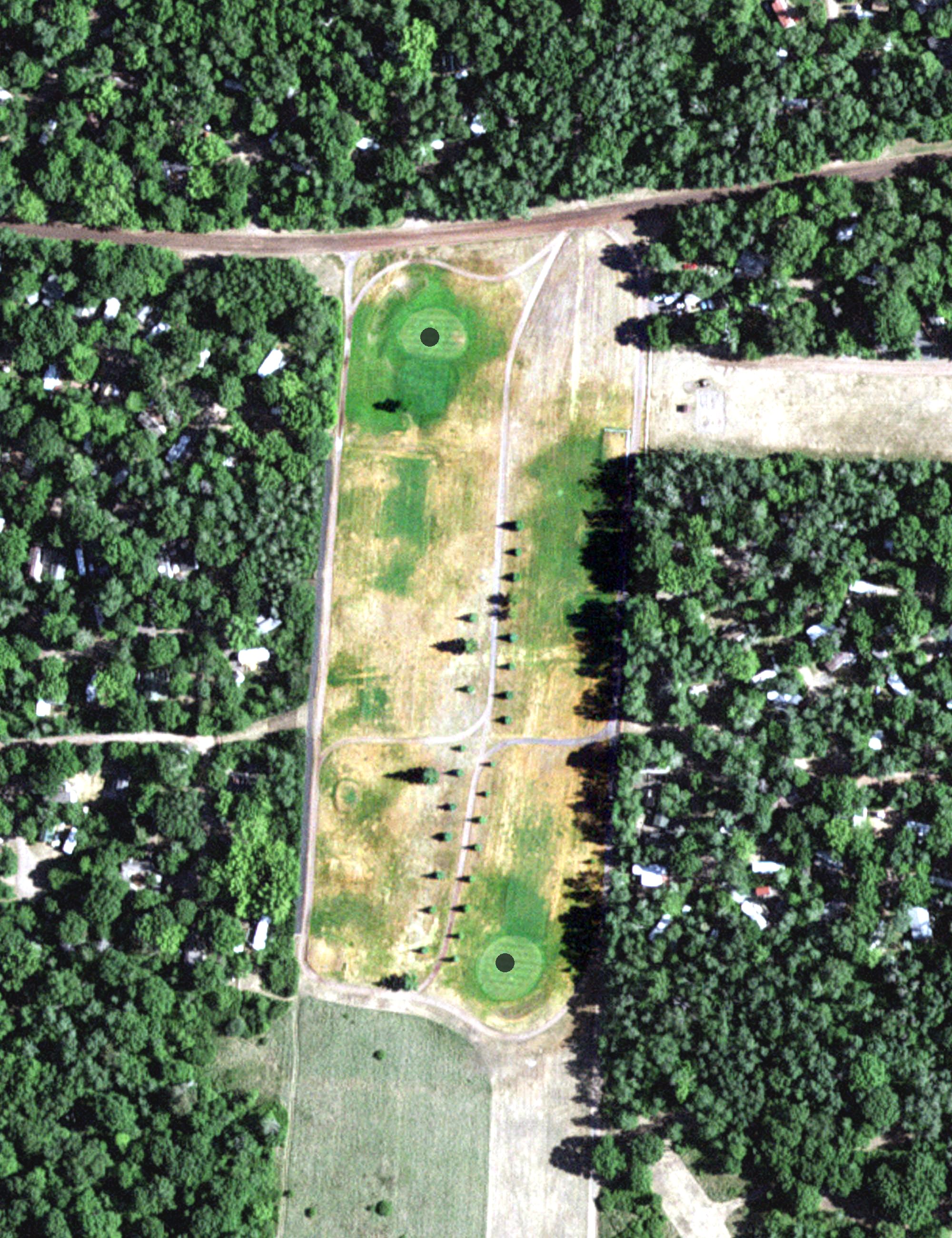 Aerial view of Pathfinder Village Golf Course, MN