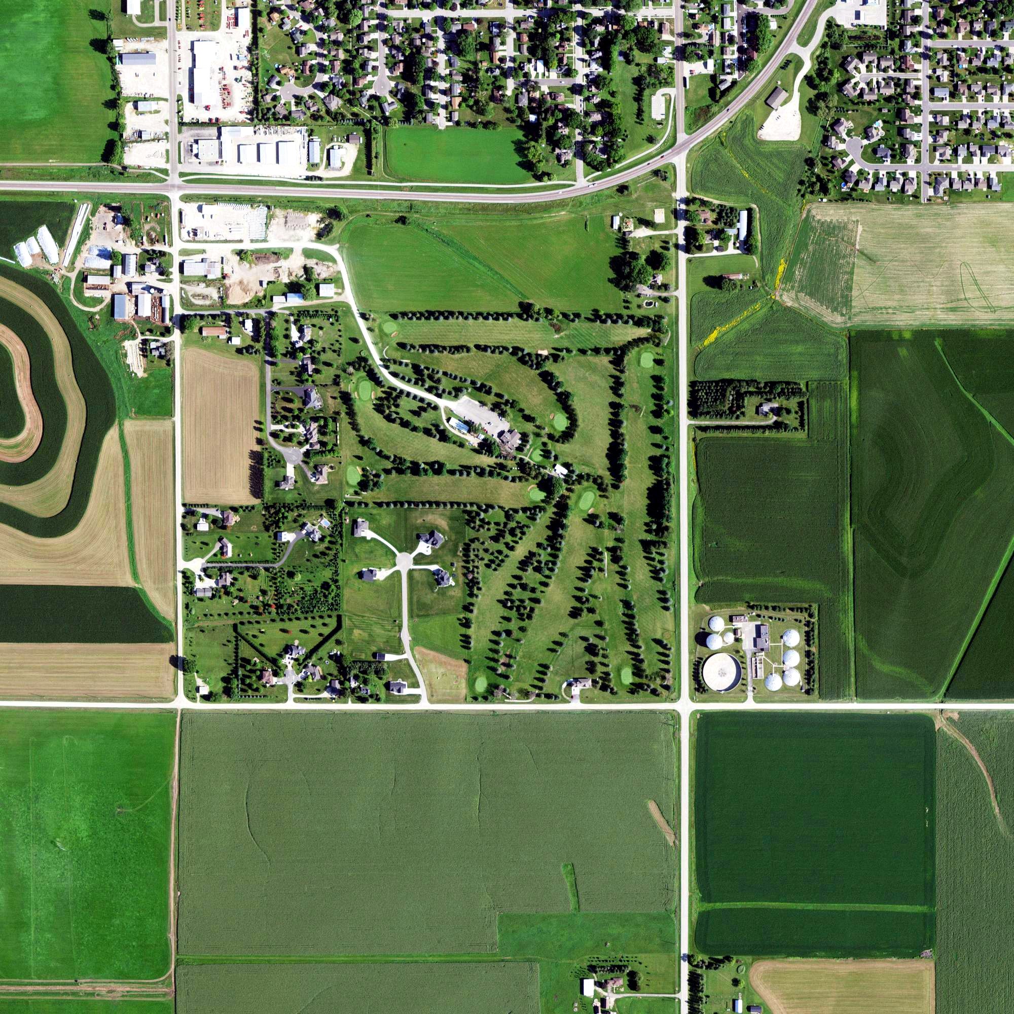 Aerial view of Piper Hills Golf Course, MN