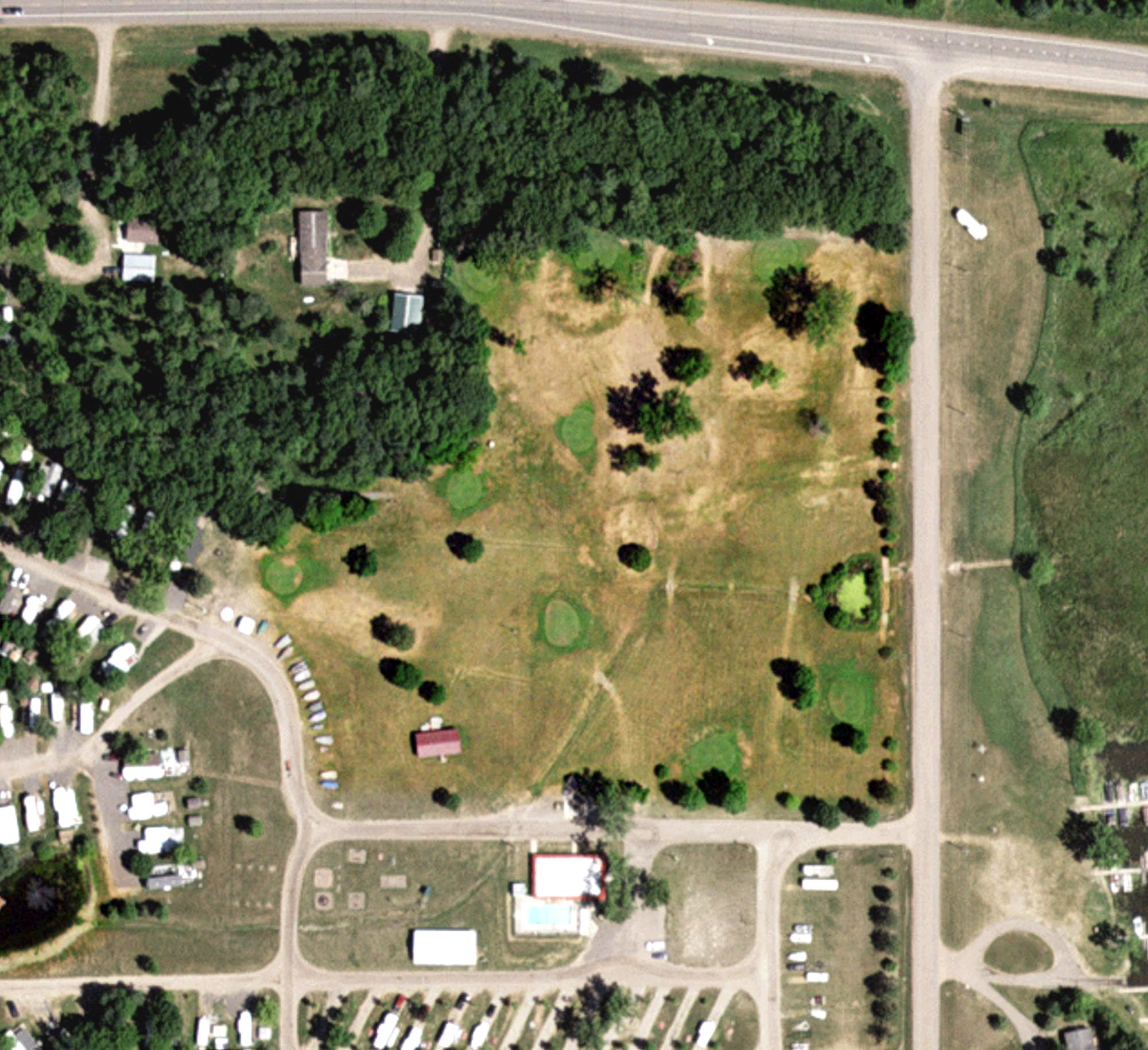 Aerial view of Pokegama Pitch & Putt, MN
