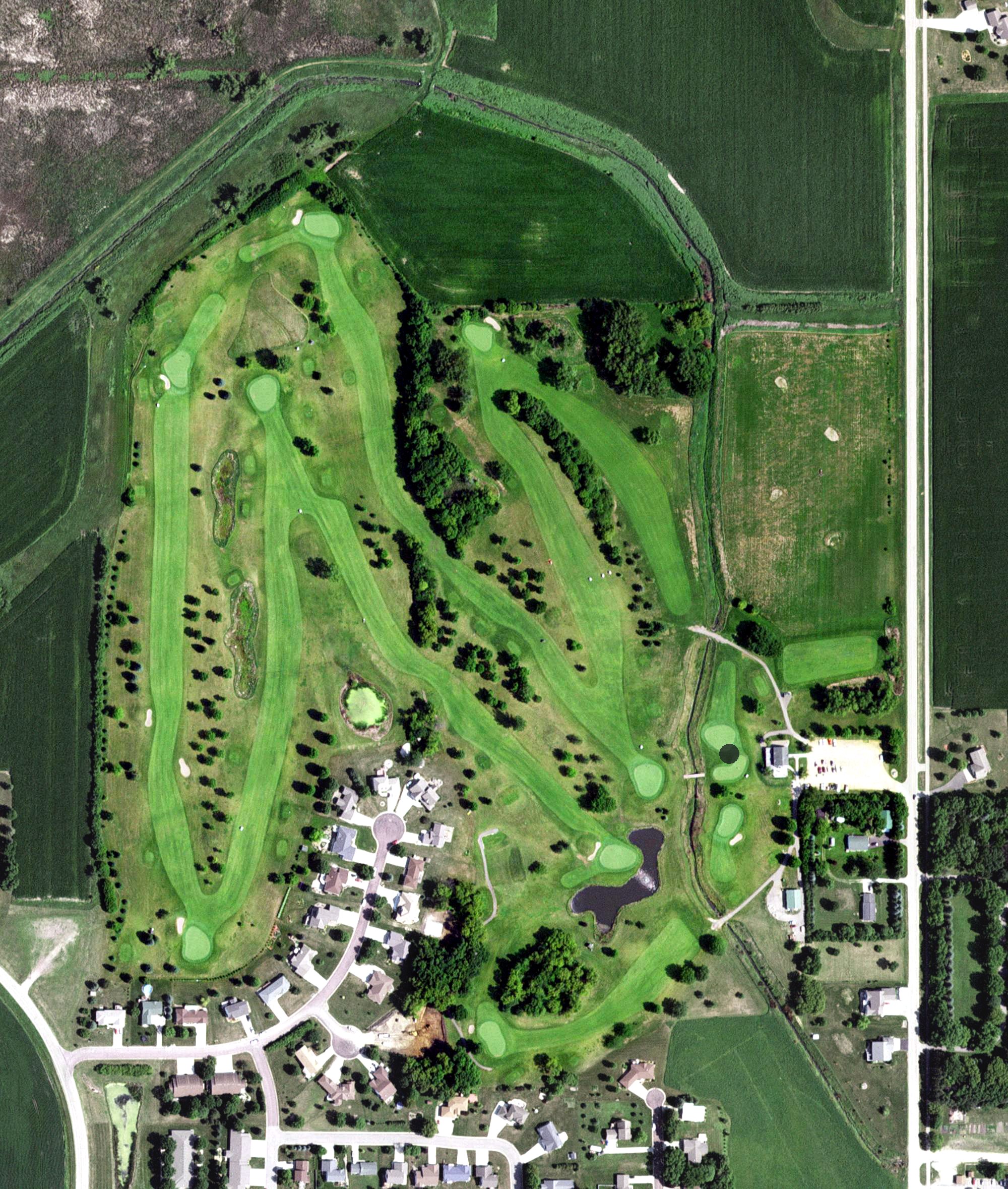 Aerial view of Prairie Ridge Golf Course, MN