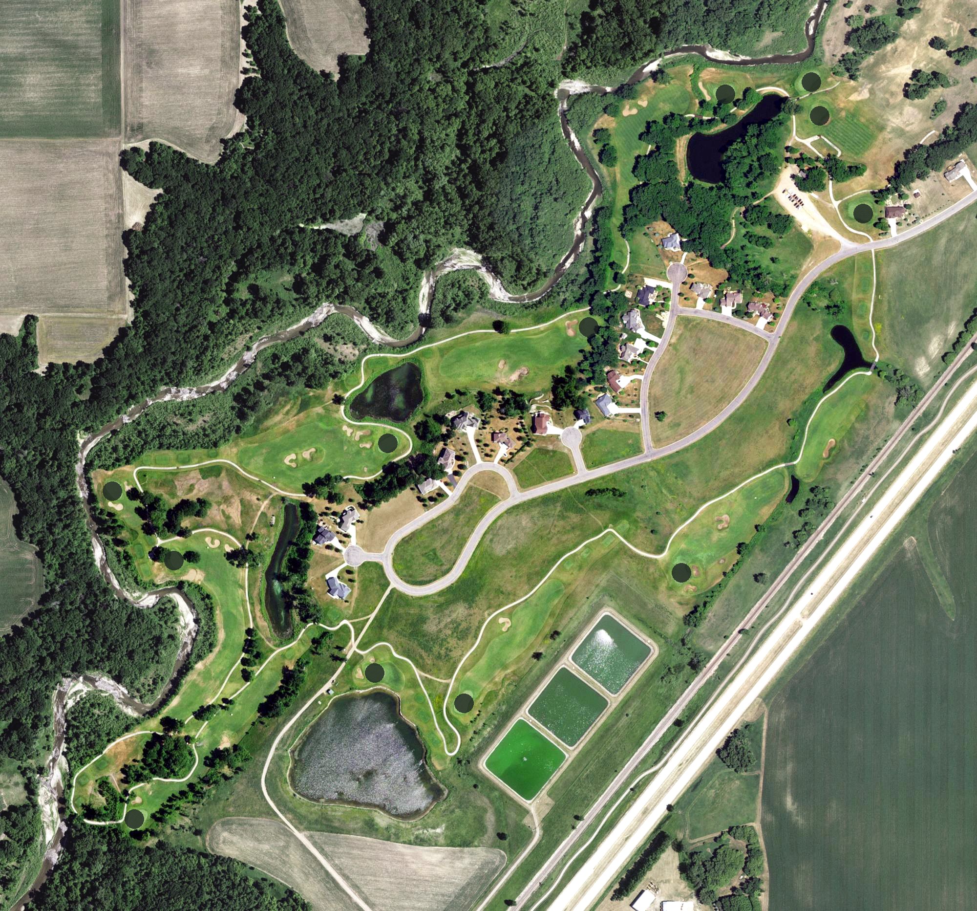 Aerial view of Savannah Oaks Golf Club, MN