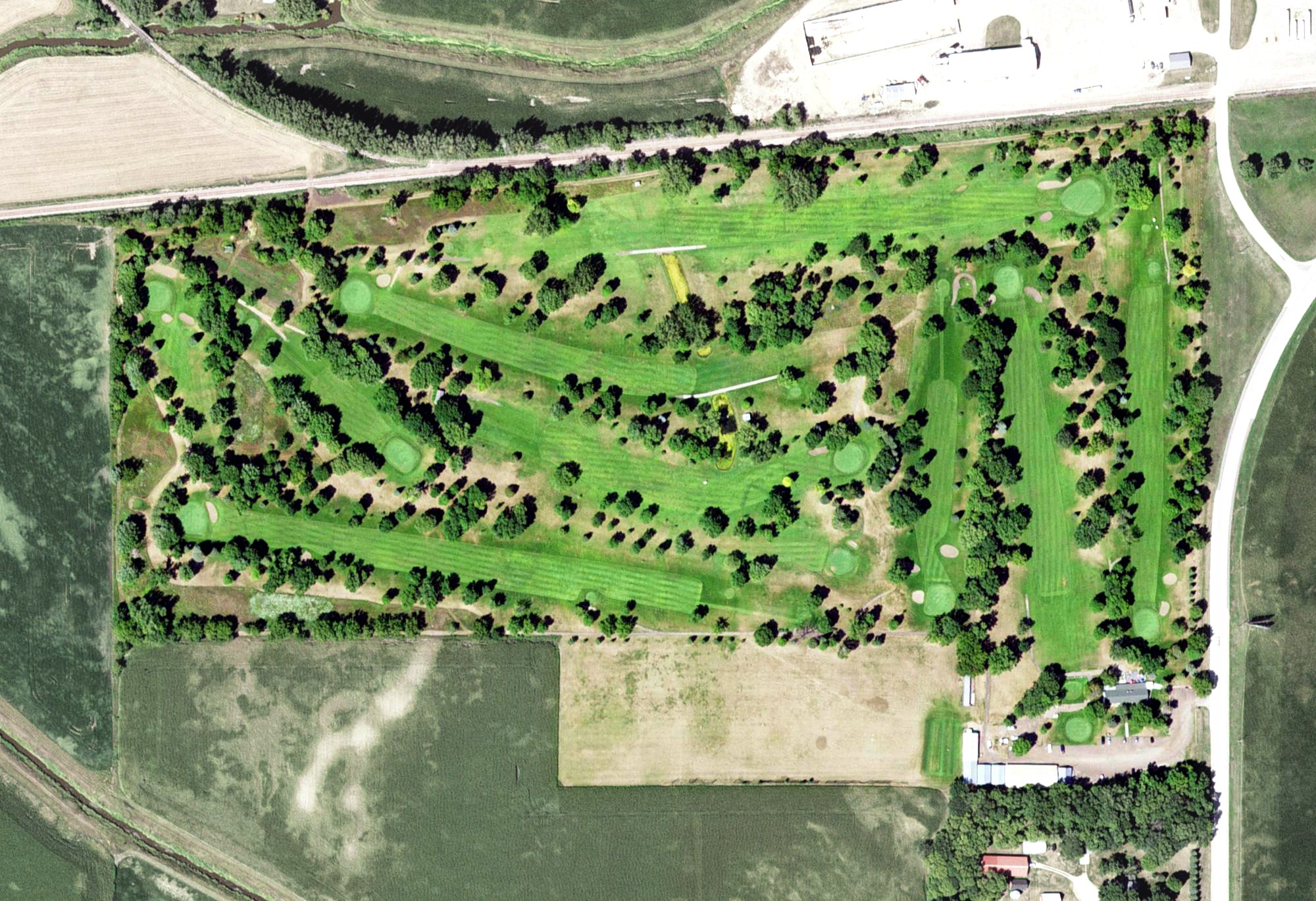 Aerial view of Sleepy Eye Golf Club, MN