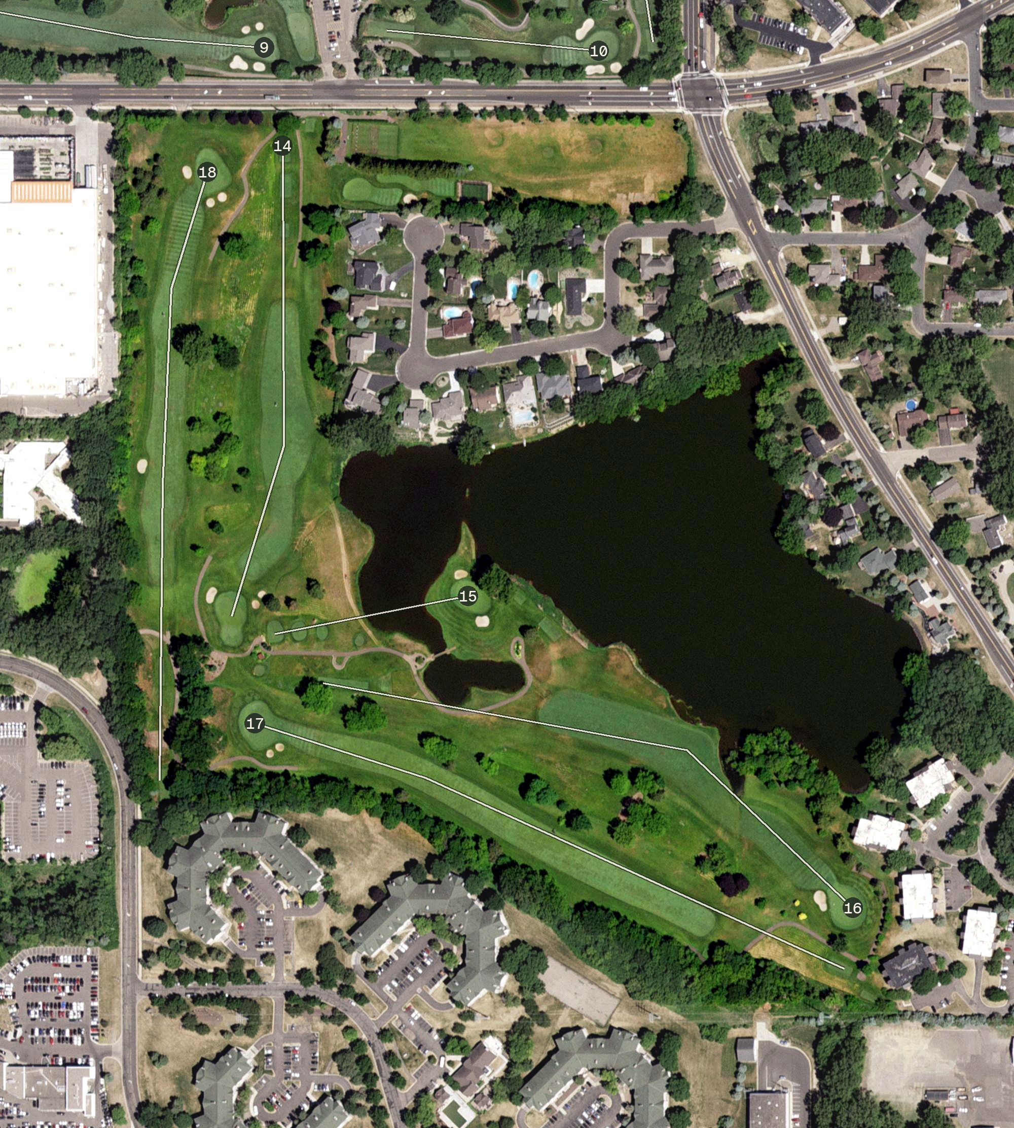 Aerial view of Southview Country Club, MN