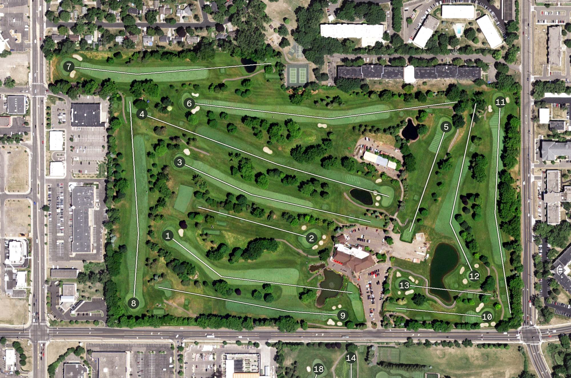 Aerial view of Southview Country Club, MN