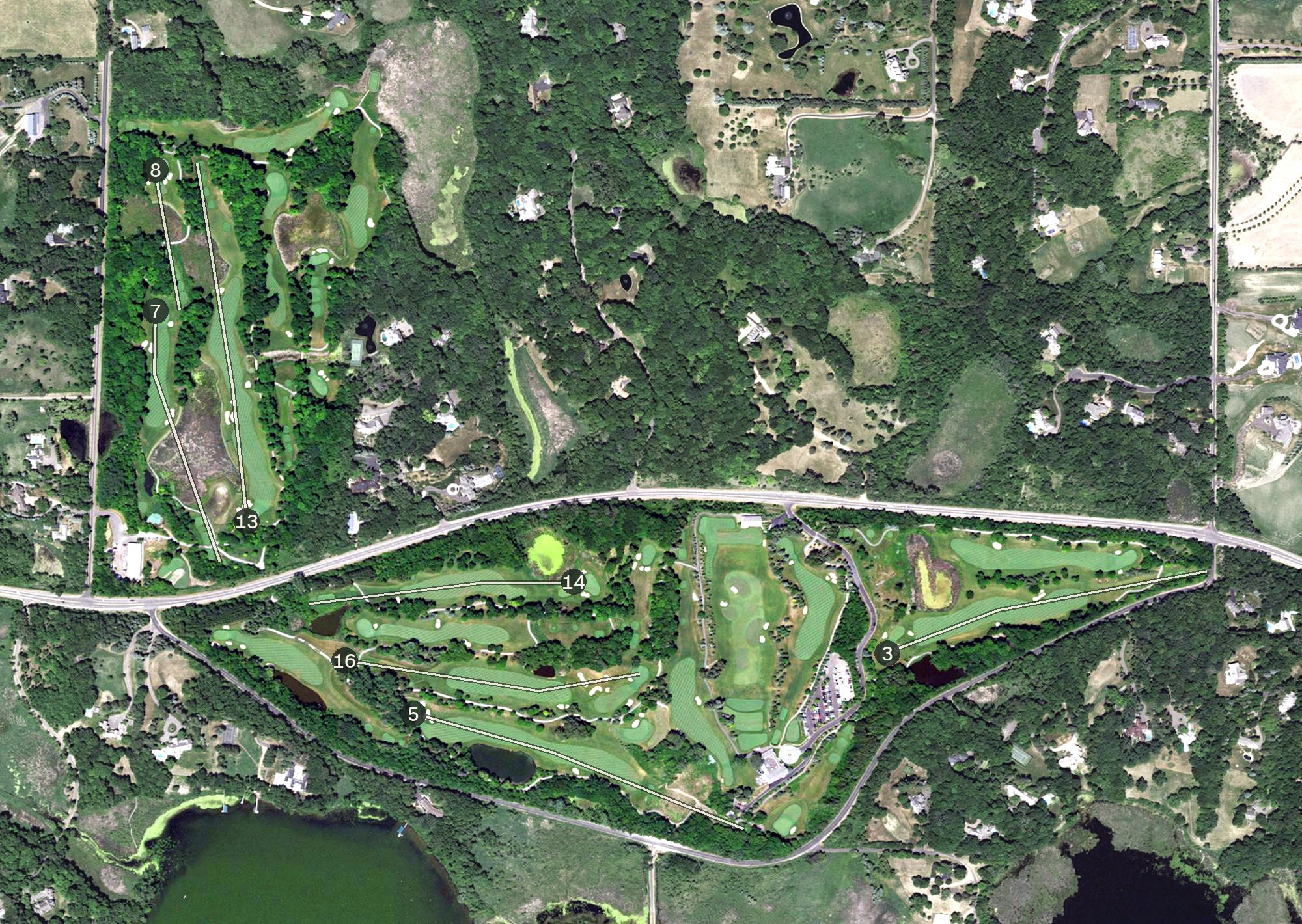 Aerial view of Spring Hill Golf Club, MN