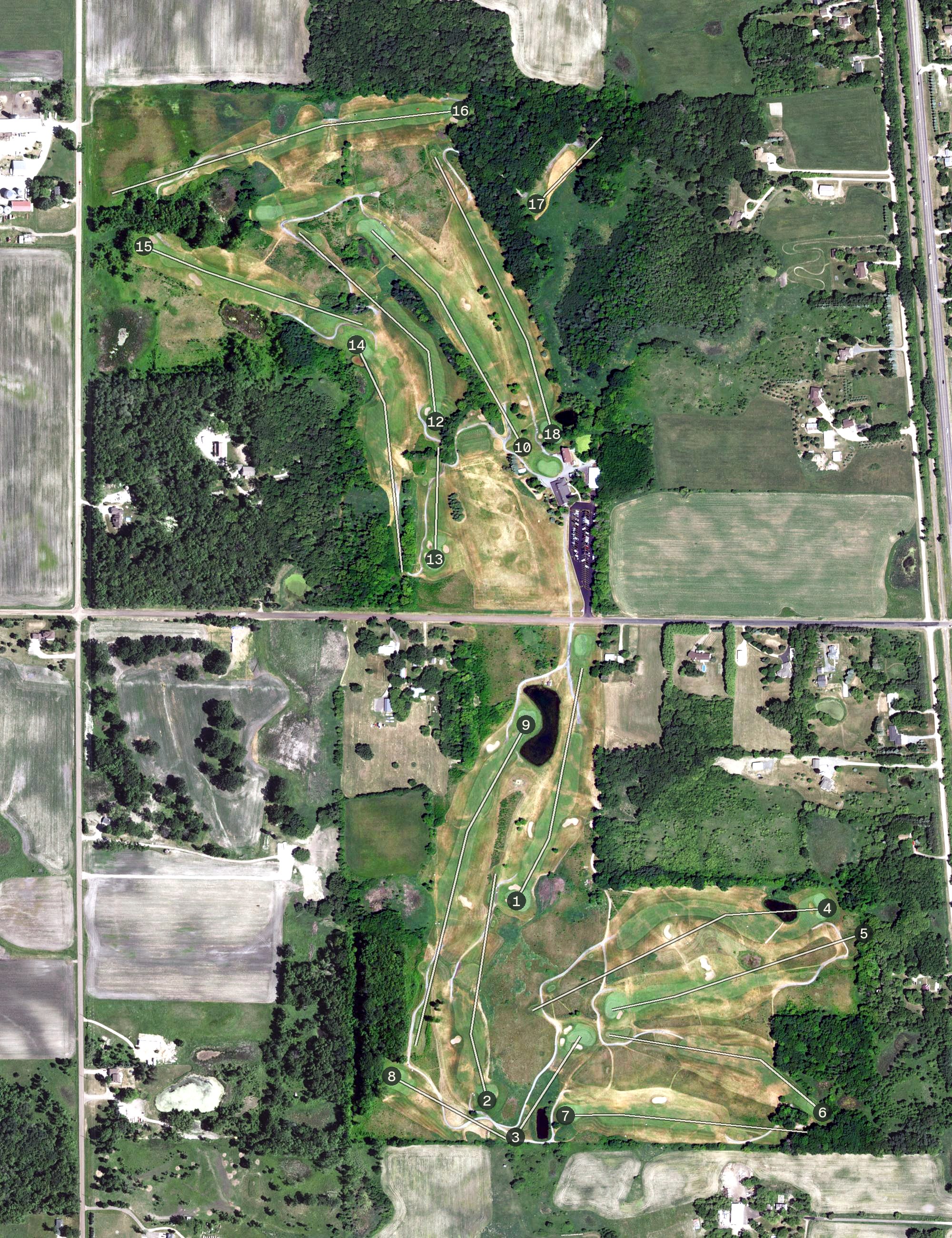 Aerial view of Tanner's Brook, MN