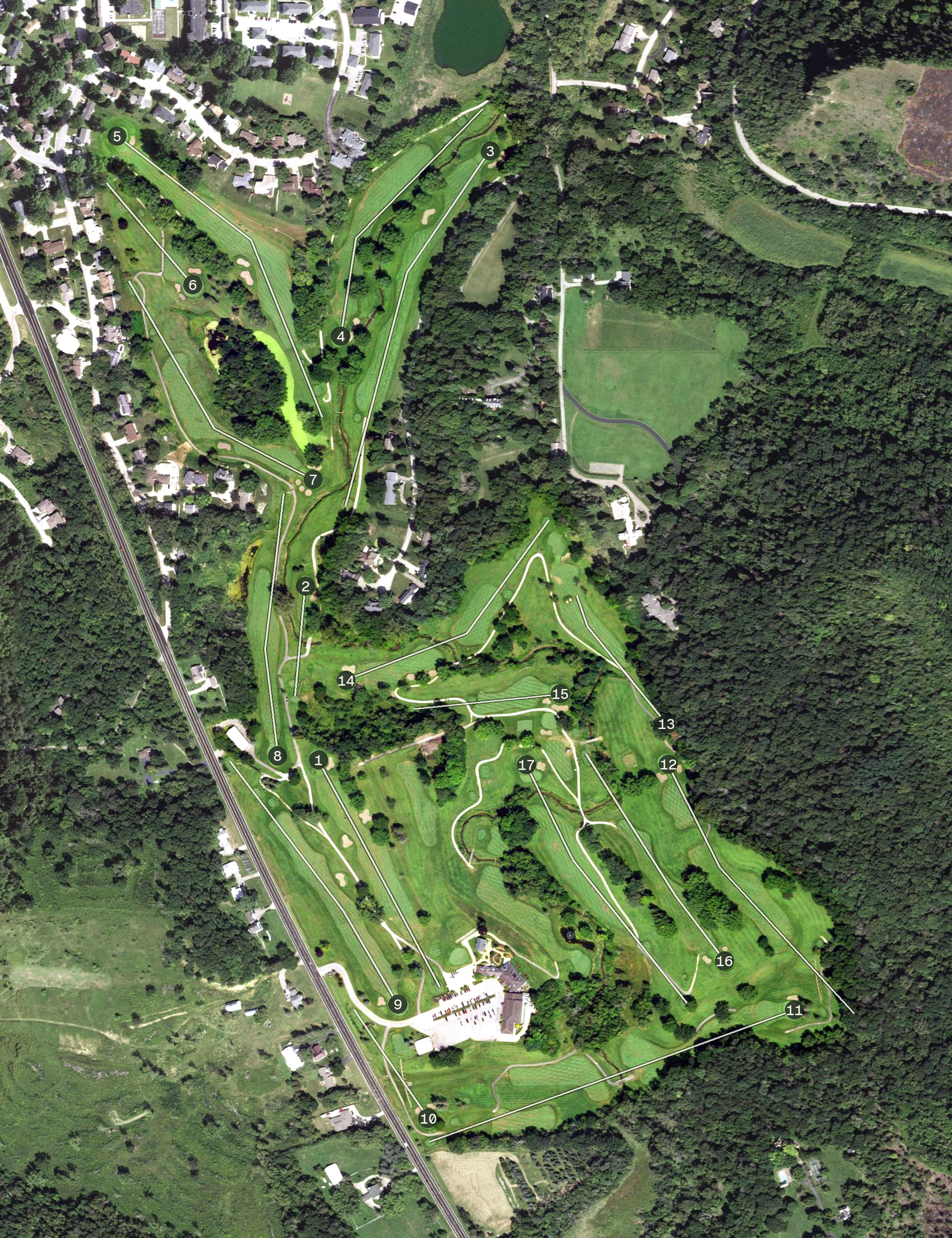 Aerial view of The Bridges, MN