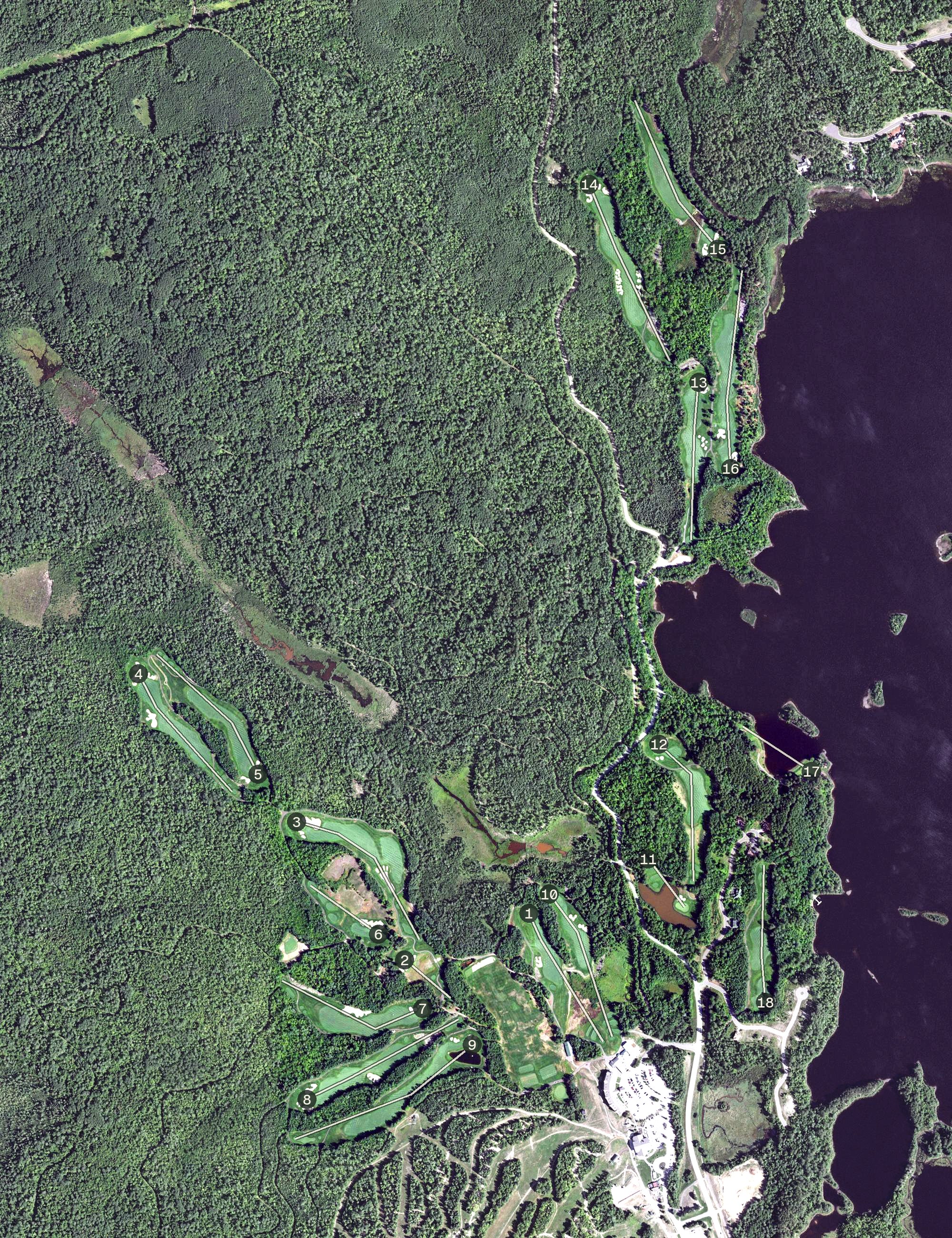 Aerial view of The Ledgend, MN