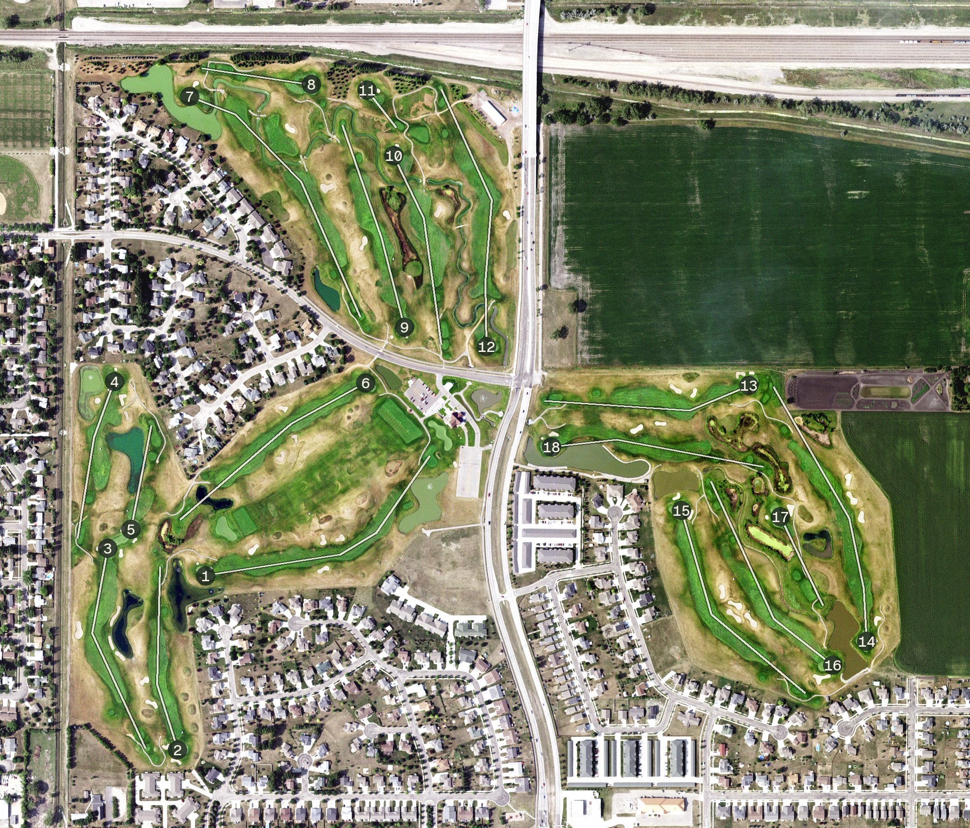 Aerial view of The Meadows, MN