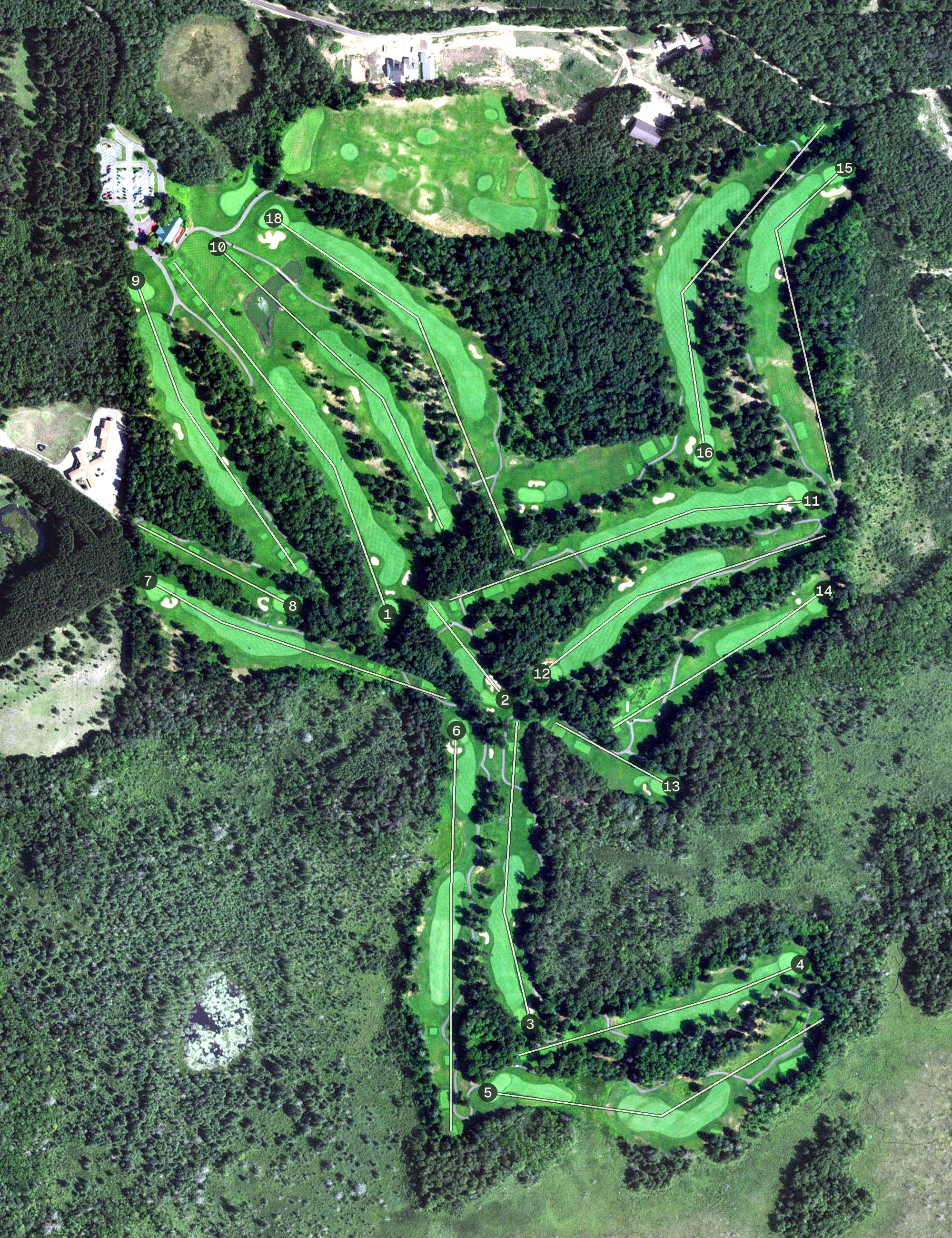 Aerial view of The Preserve, MN