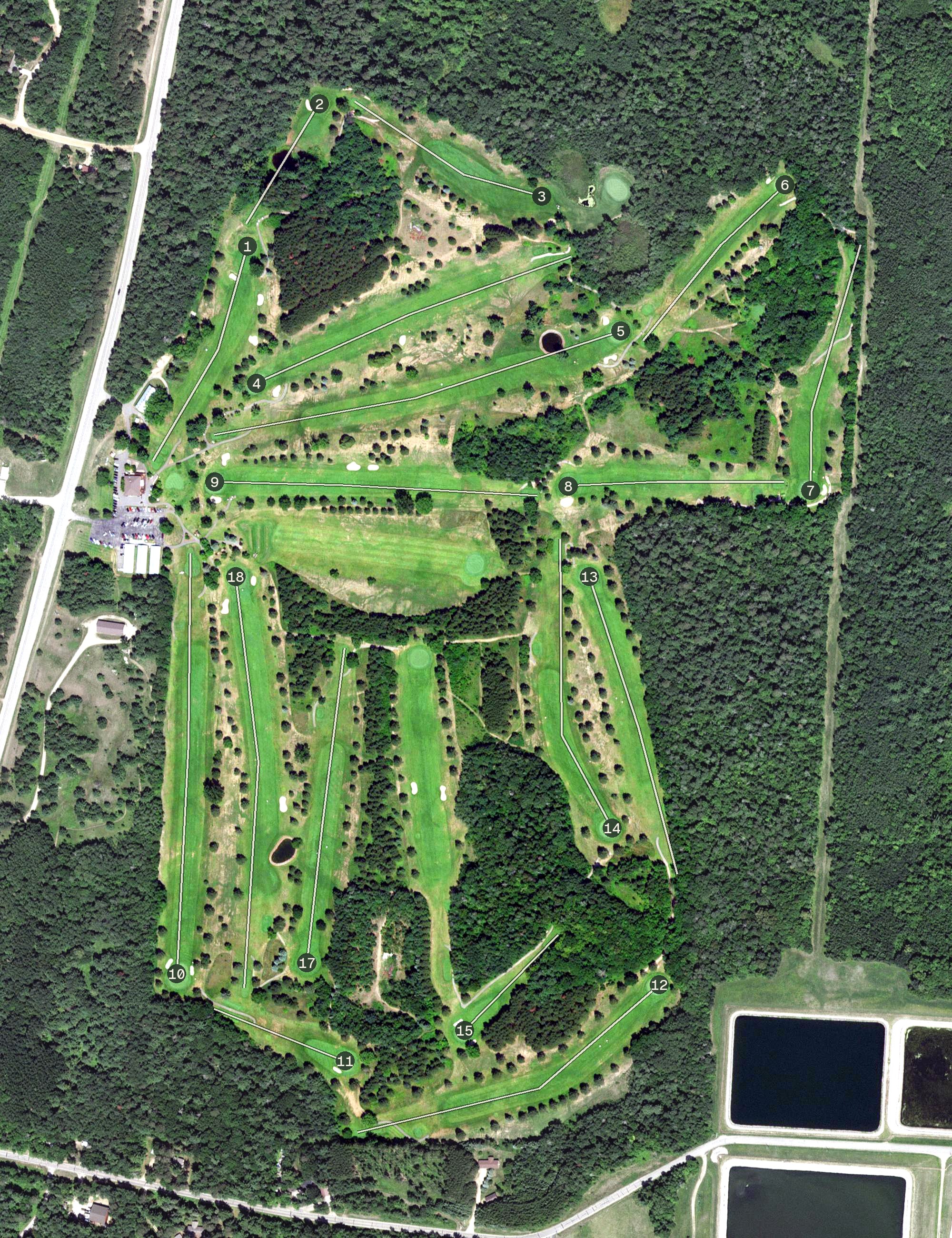 Aerial view of Tianna Country Club, MN