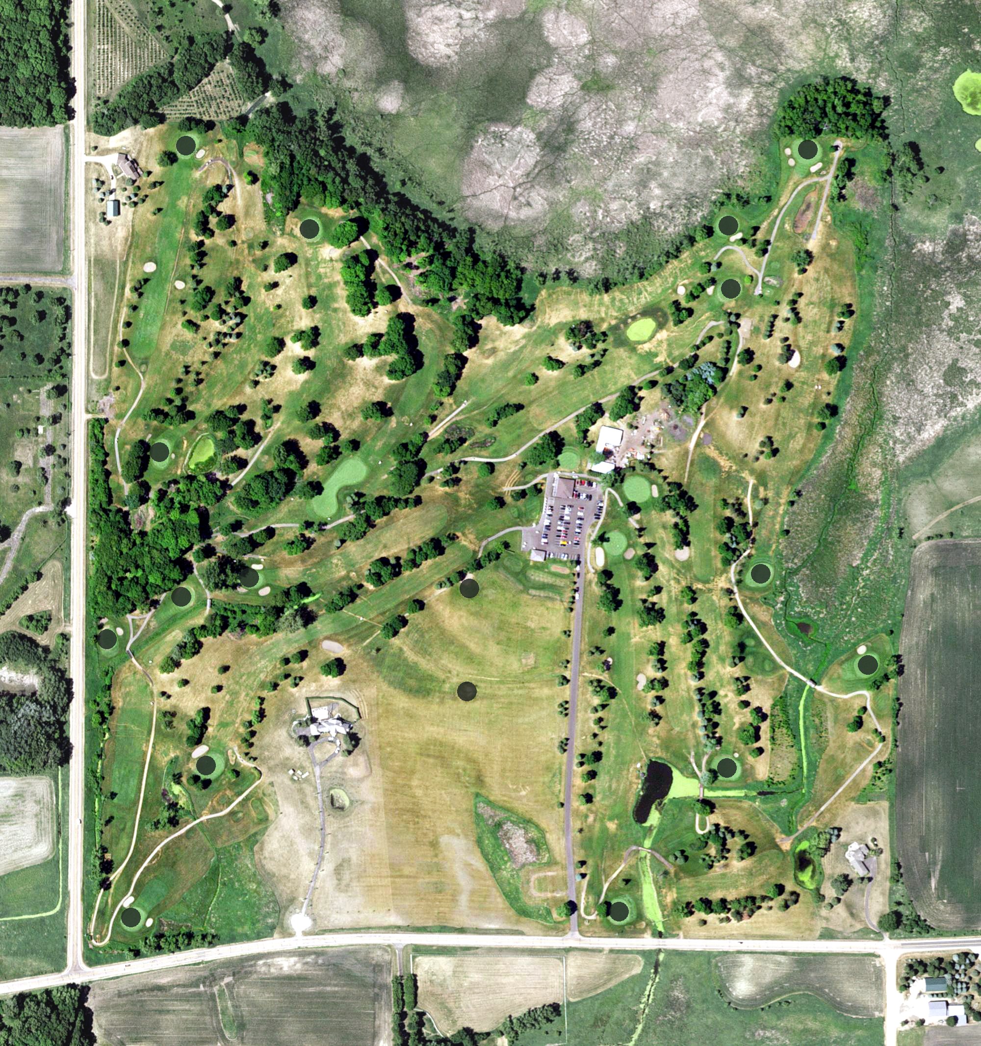 Aerial view of Timber Creek Golf Course, MN