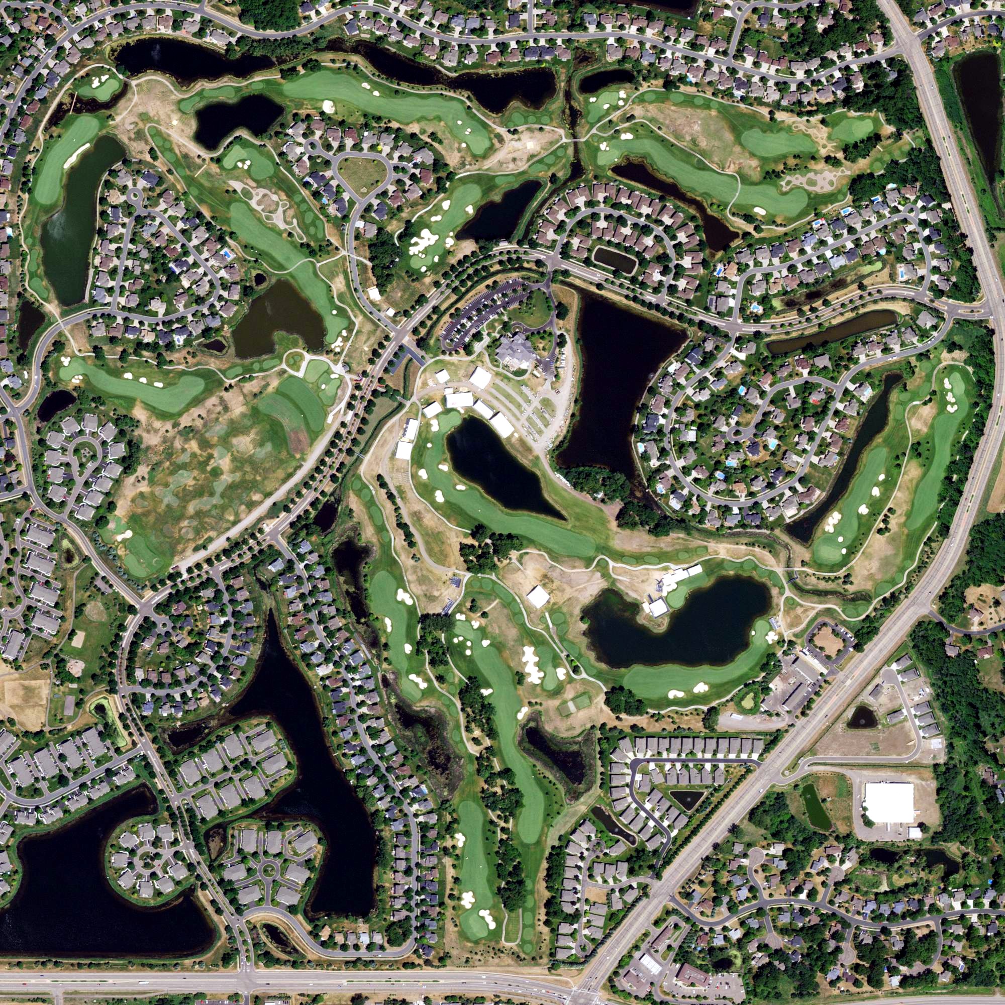 Aerial view of TPC Twin Cities, MN