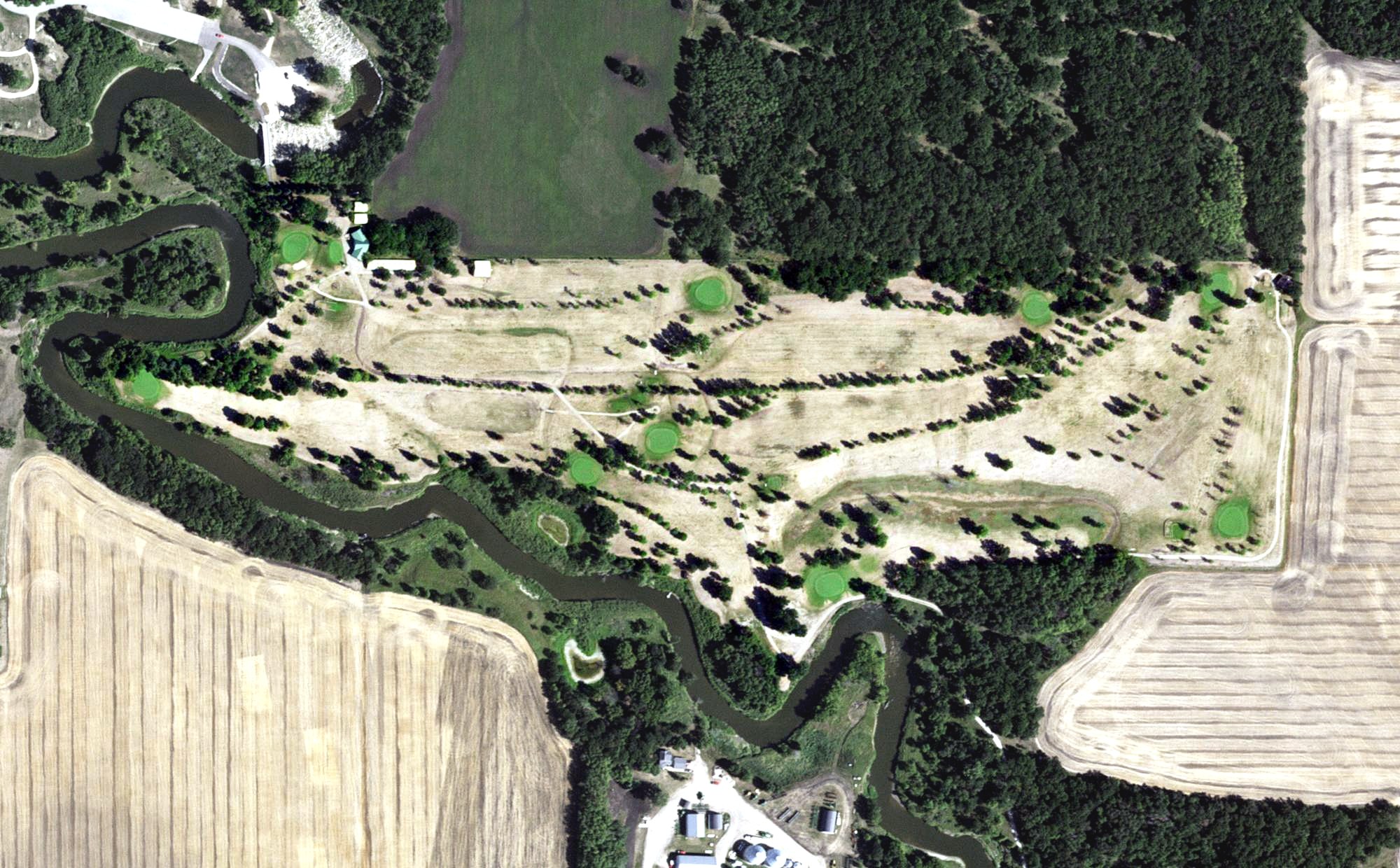 Aerial view of Two Rivers Golf Club, MN