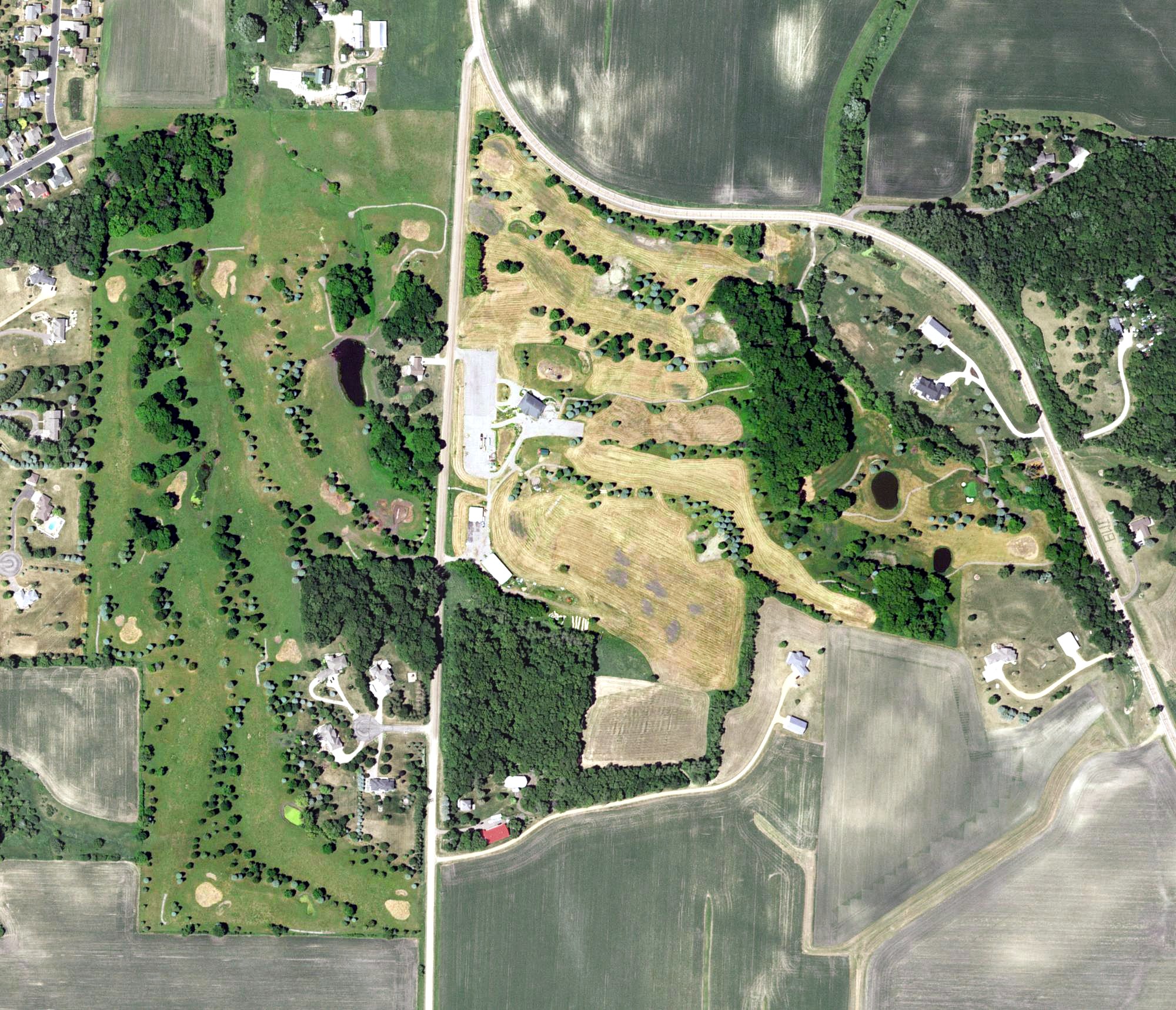 Aerial view of Valley View Golf Club, MN