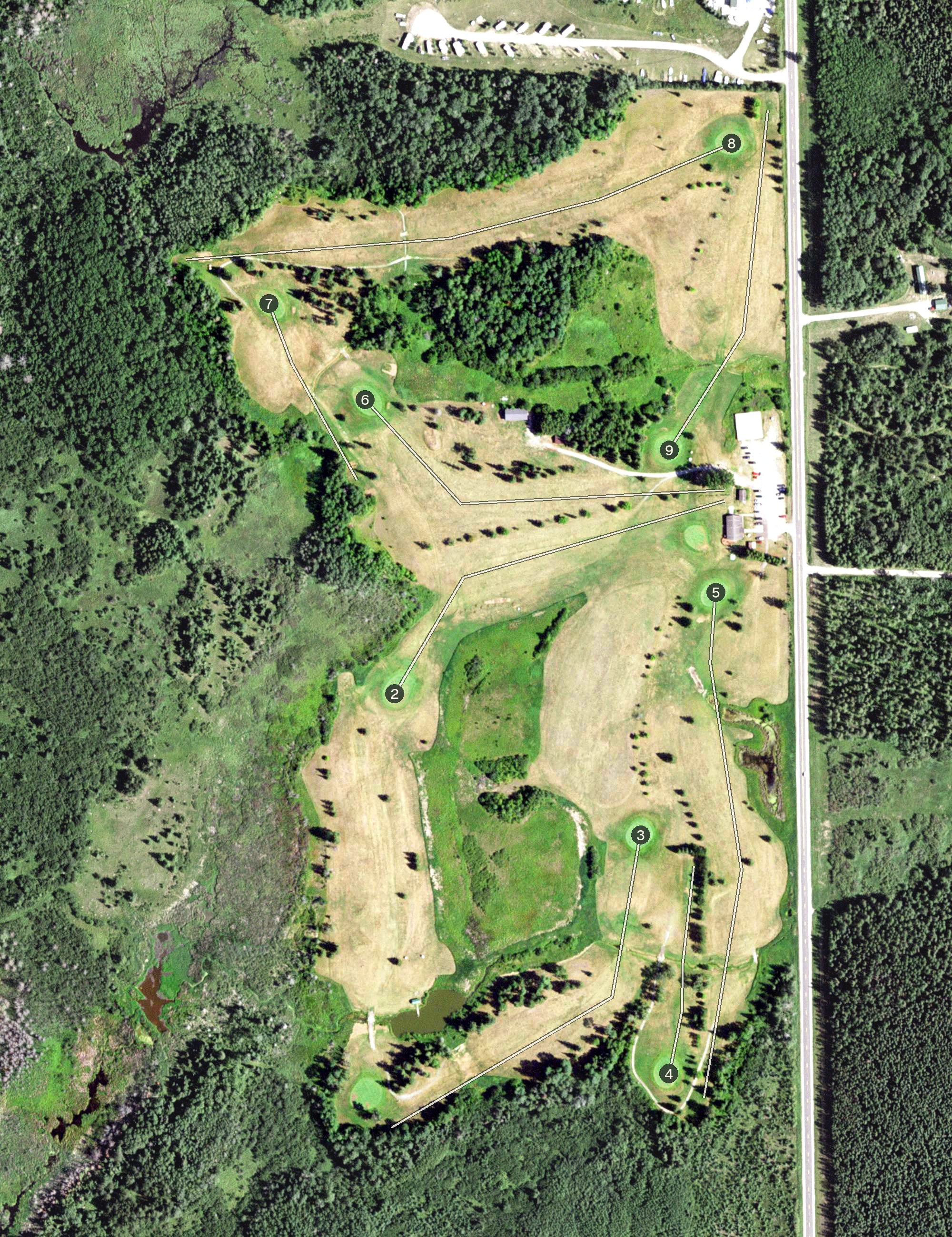 Aerial view of Vermillion Fairways, MN