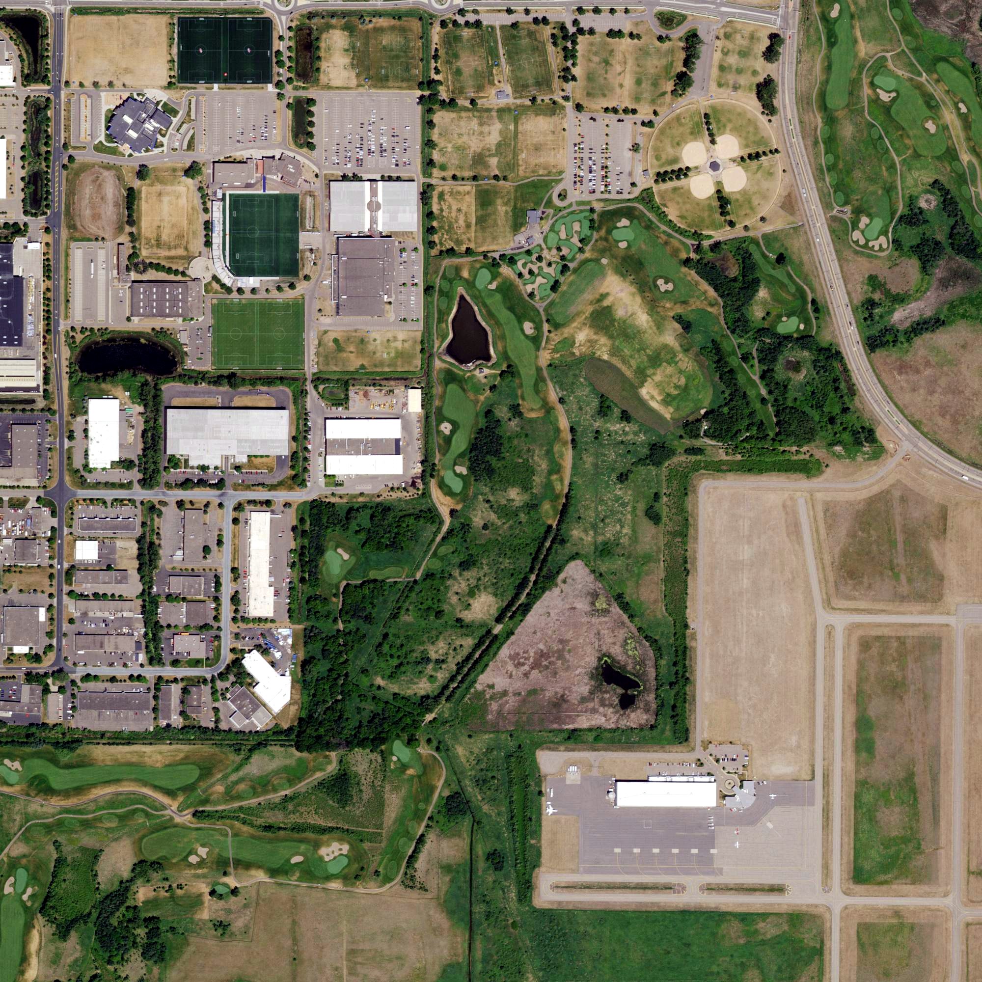 Aerial view of Victory Links Golf Course, MN