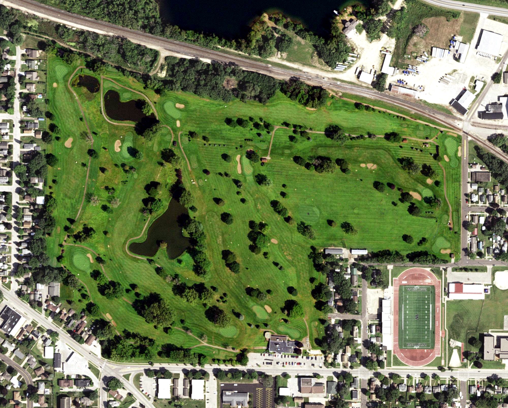 Aerial view of Westfield Golf Club, MN