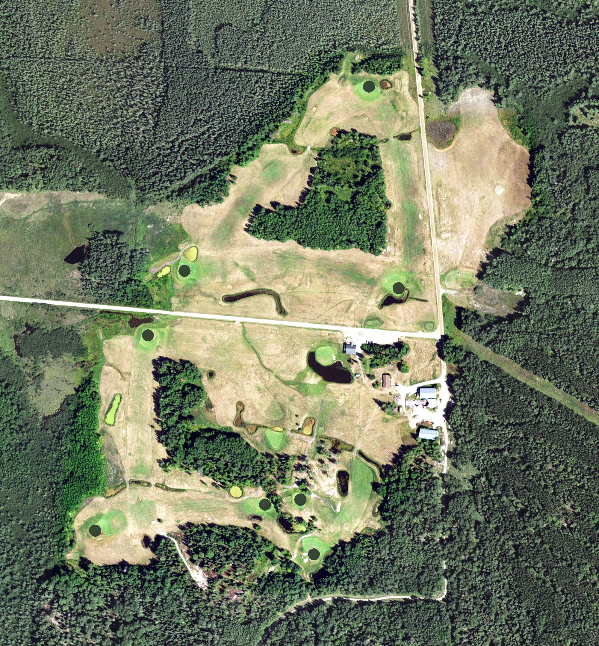 Aerial view of Wolfridge Golf Course, MN