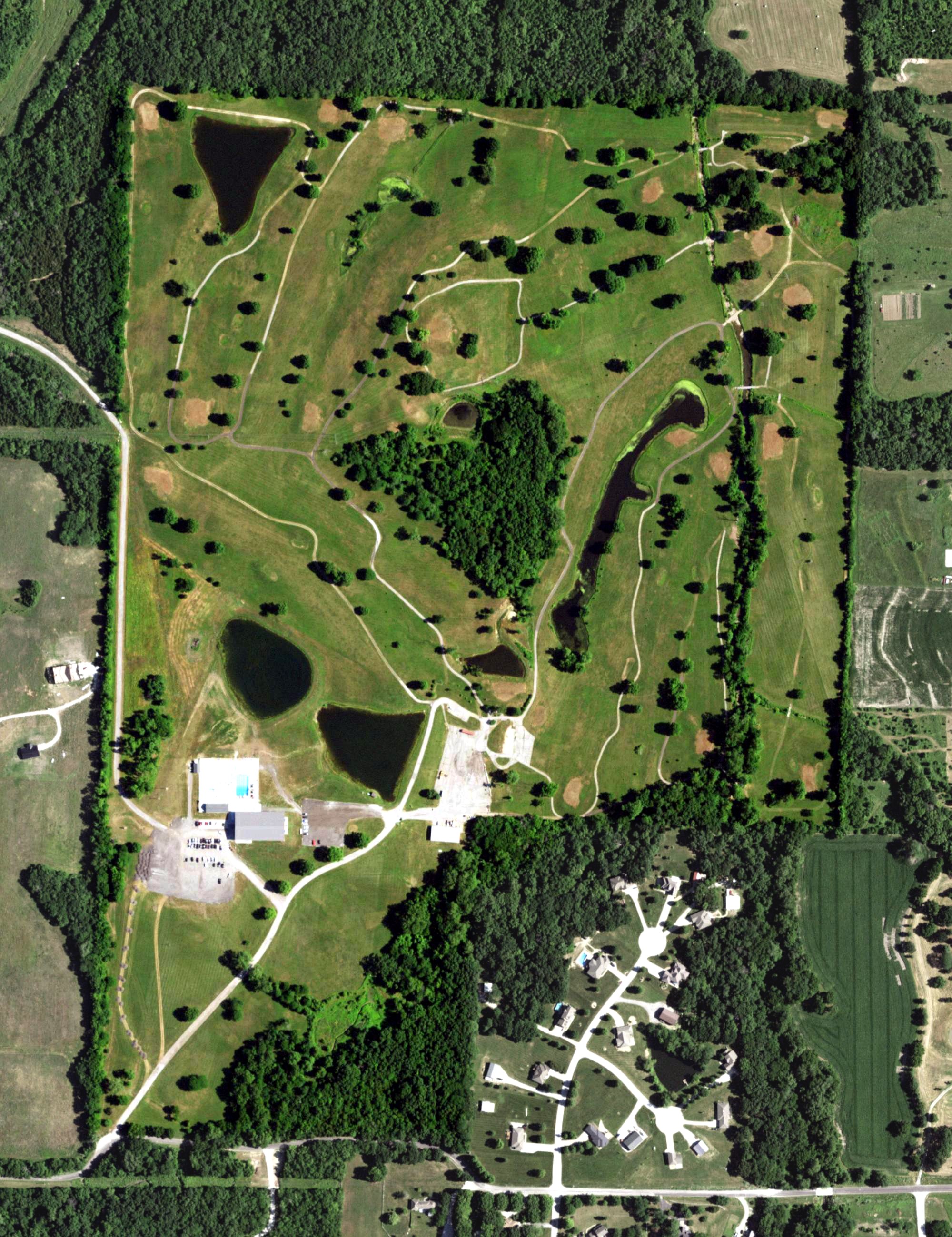 Aerial view of Bent Oak Park, MO
