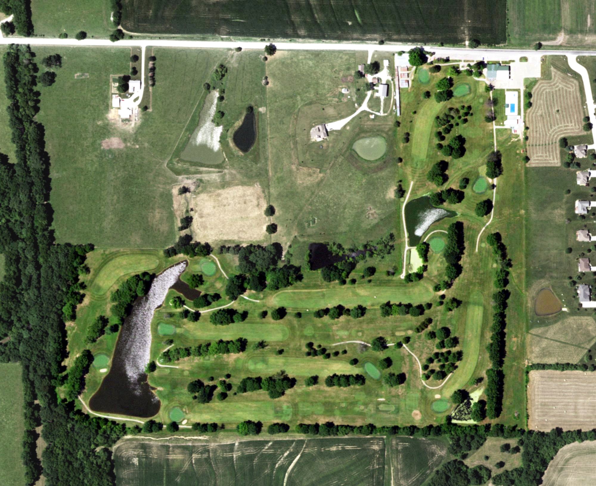 Aerial view of Carrollton Country Club, MO